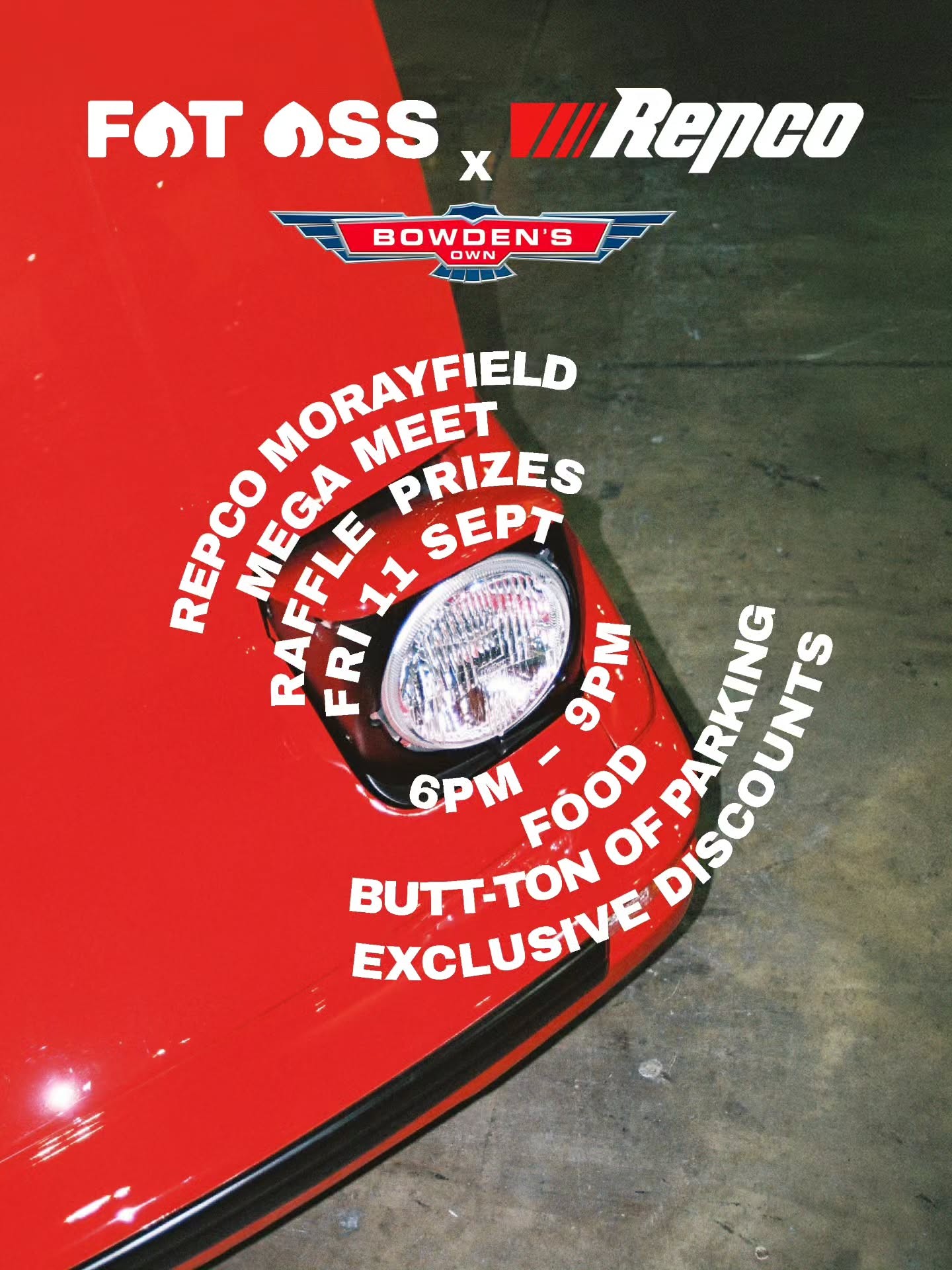 Repco Morayfield Mega Meet — JDM/Stance car meet in Brisbane, QLD on Friday 11 September 2026