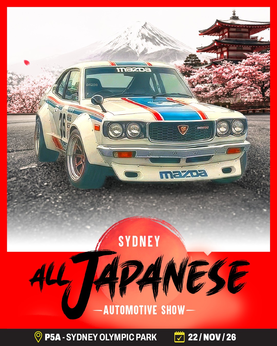 All Japanese Automotive Show — JDM/Classic car meet in Sydney, NSW on Sunday 22 November 2026