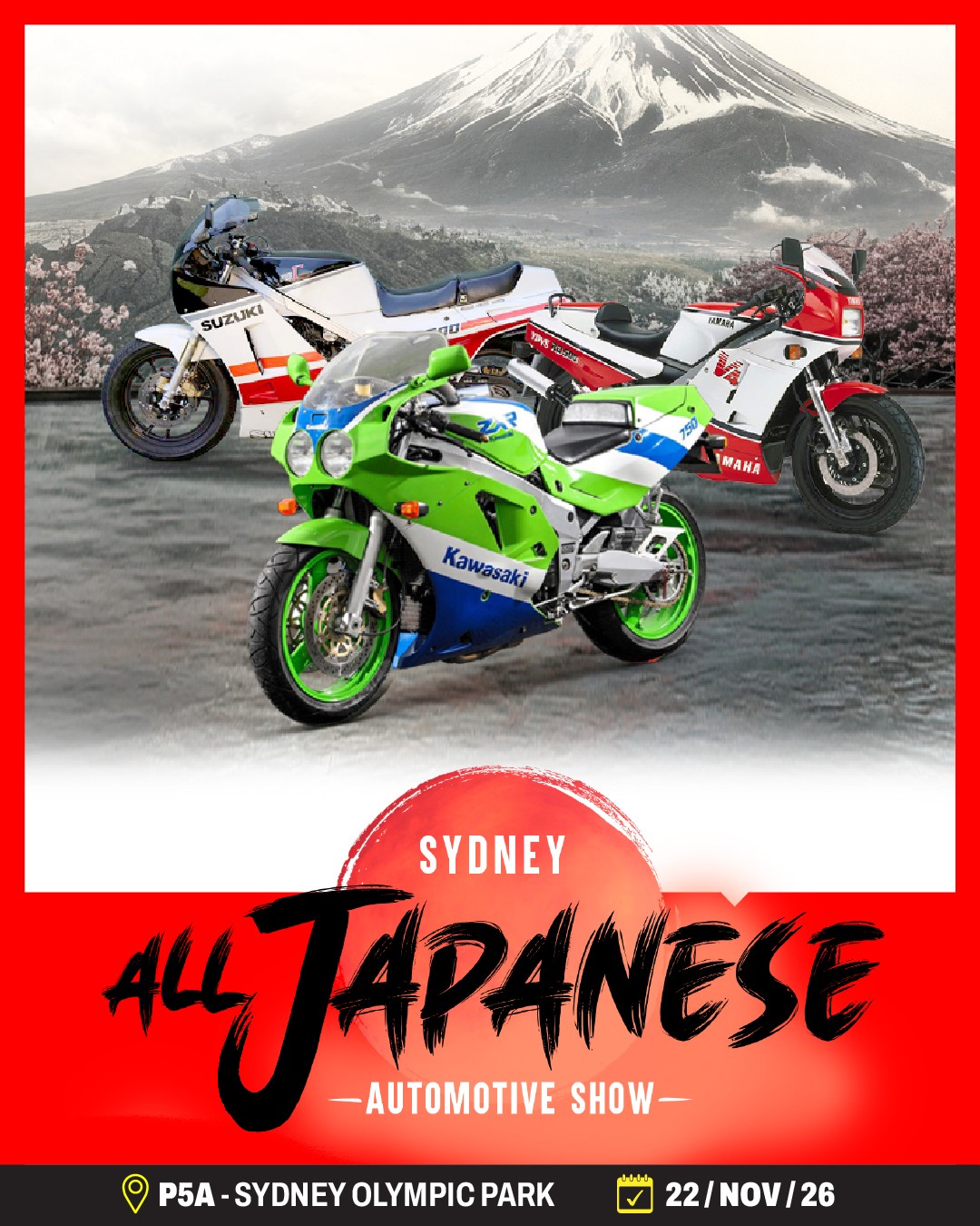 All Japanese Automotive Show — JDM/Classic car meet in Sydney, NSW on Sunday 22 November 2026