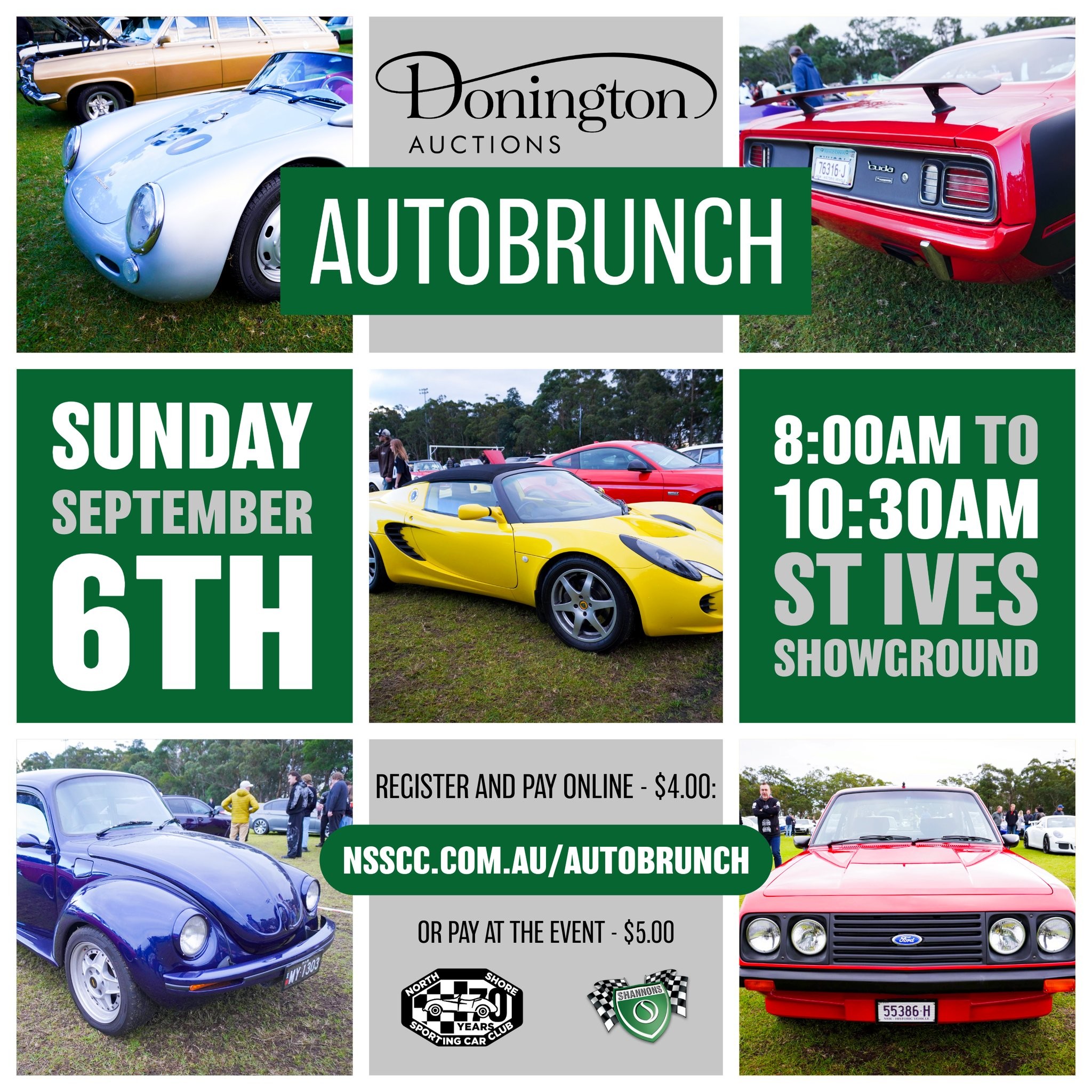 Donington Auctions AutoBrunch — Classic/Euro car meet in Sydney, NSW on Sunday 6 September 2026