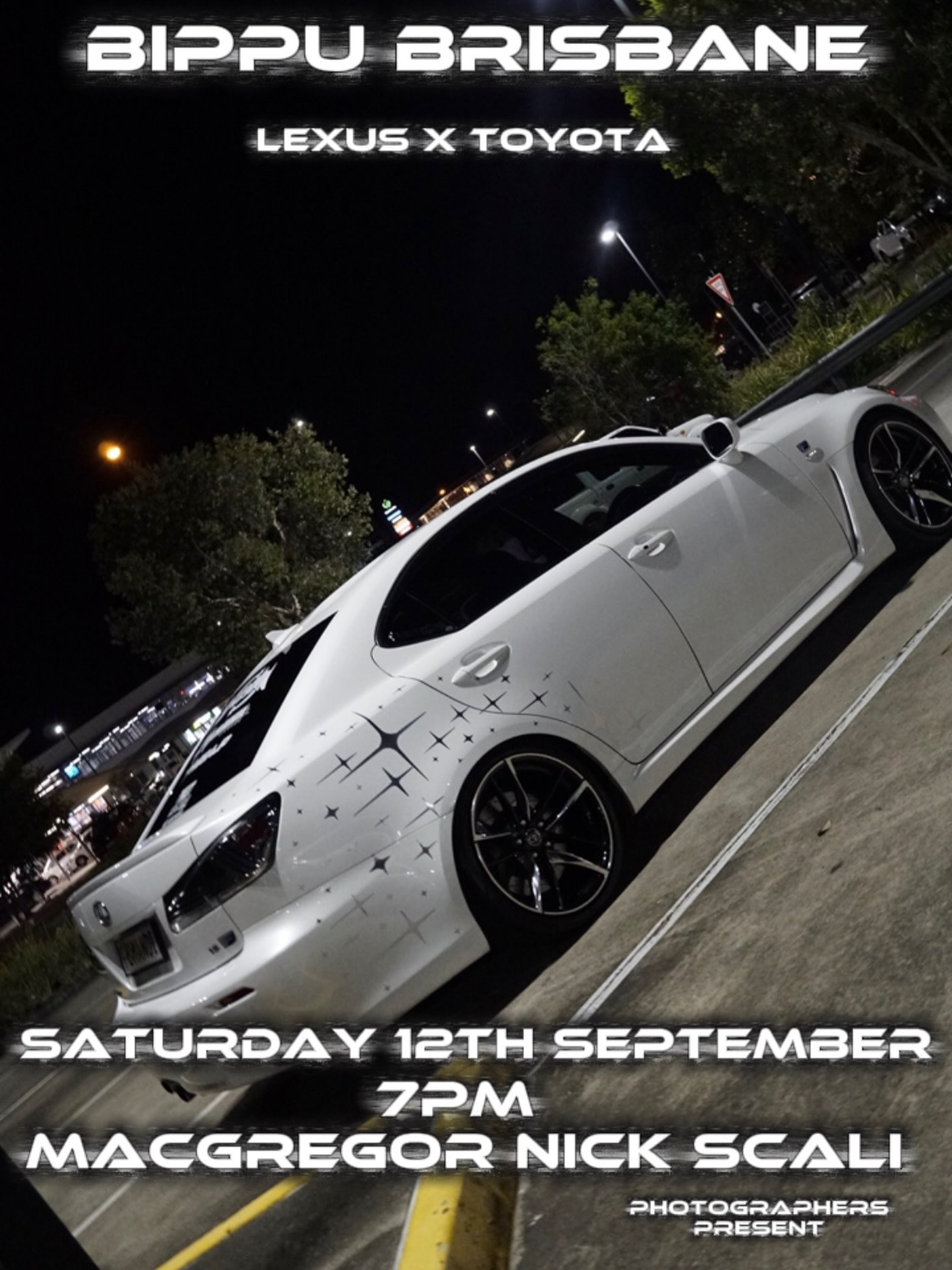 Bippu Brisbane Lexus x Toyota Meet — JDM/Stance car meet in Brisbane, QLD on Saturday 12 September 2026