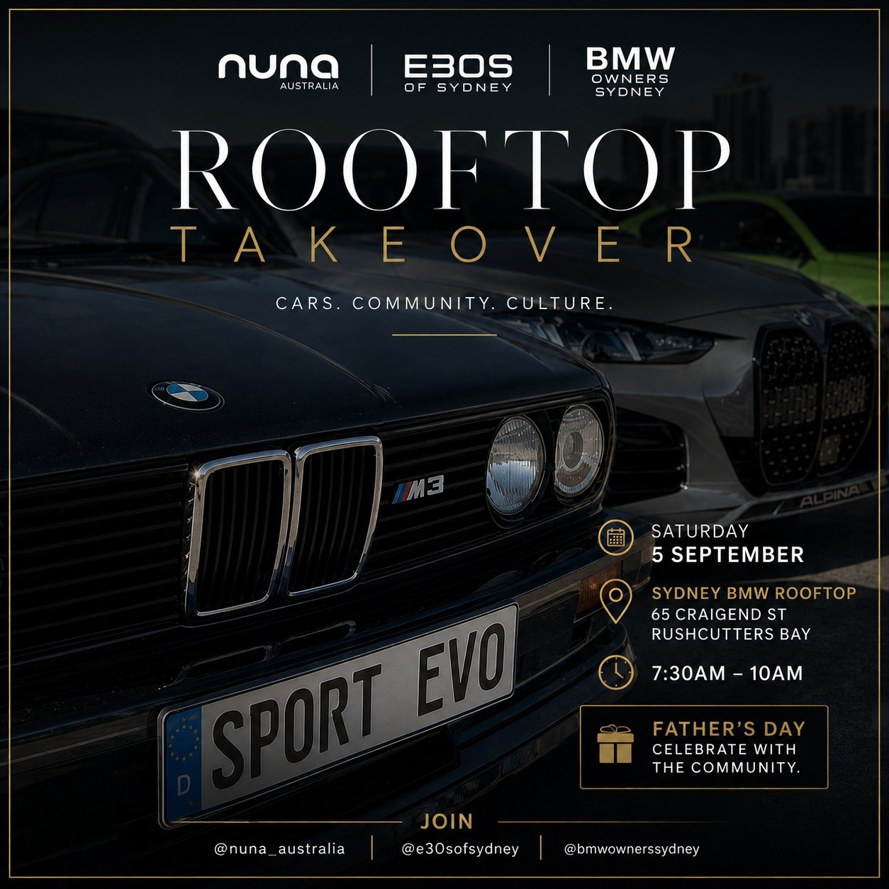 Rooftop Takeover — Euro car meet in Sydney, NSW on Saturday 5 September 2026