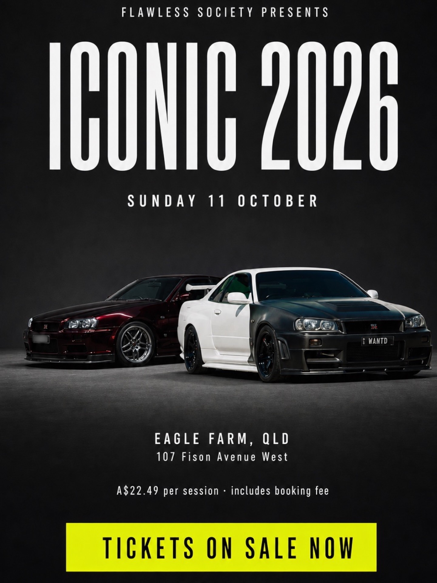 Iconic 2026 — JDM car meet in Brisbane, QLD on Sunday 11 October 2026