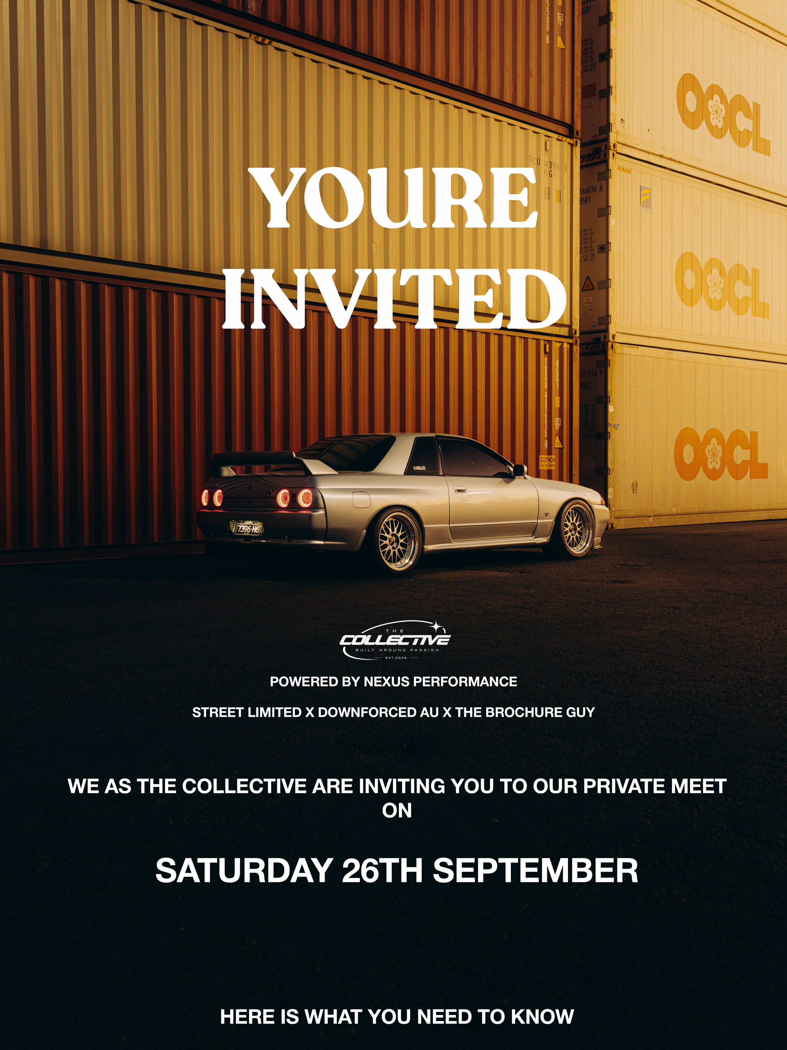 The Collective Private Meet — JDM/Stance car meet in Melbourne, VIC on Saturday 26 September 2026