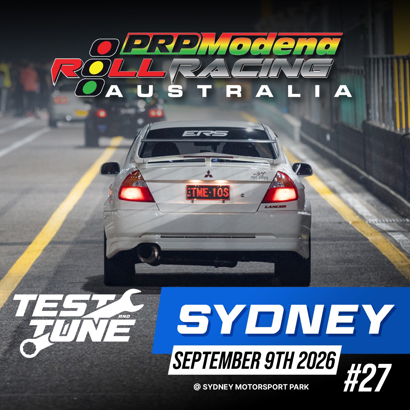 Roll Racing Sydney Test & Tune — JDM/Muscle track day in Sydney, NSW on Wednesday 9 September 2026