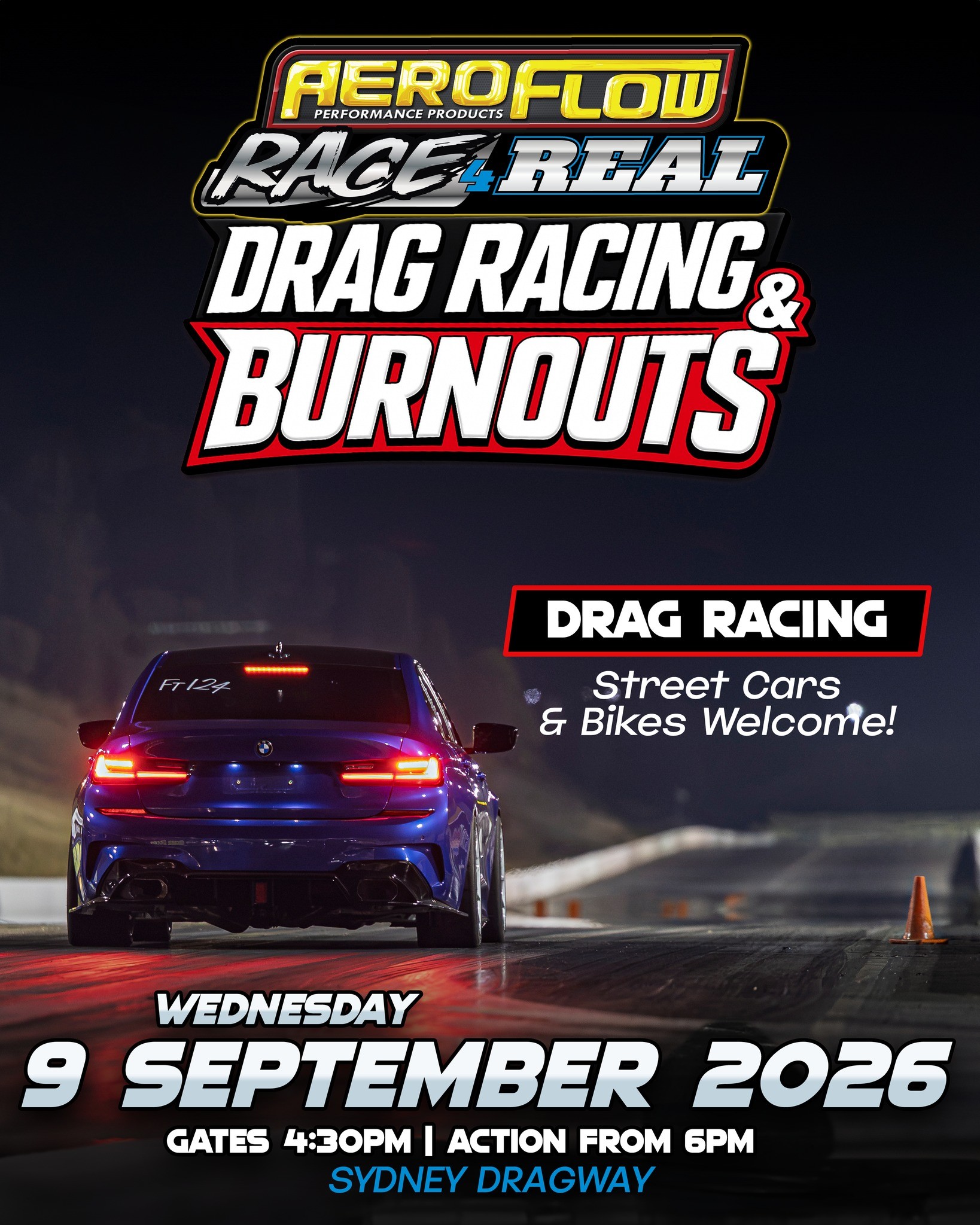 Race 4 Real — Muscle track day in Sydney, NSW on Wednesday 9 September 2026