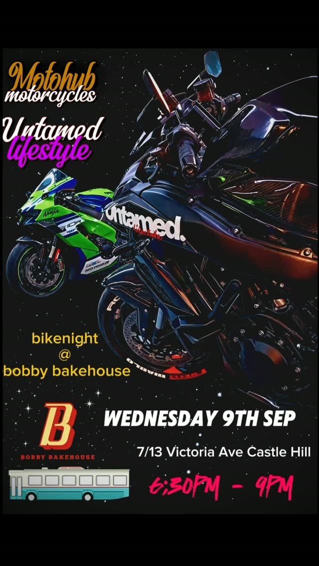 Bike Night @ Bobby Bakehouse — car meet in Sydney, NSW on Wednesday 9 September 2026