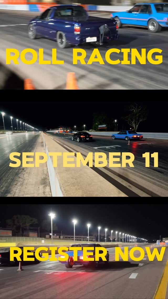 Roll Racing — JDM/Muscle track day in Darwin, NT on Friday 11 September 2026