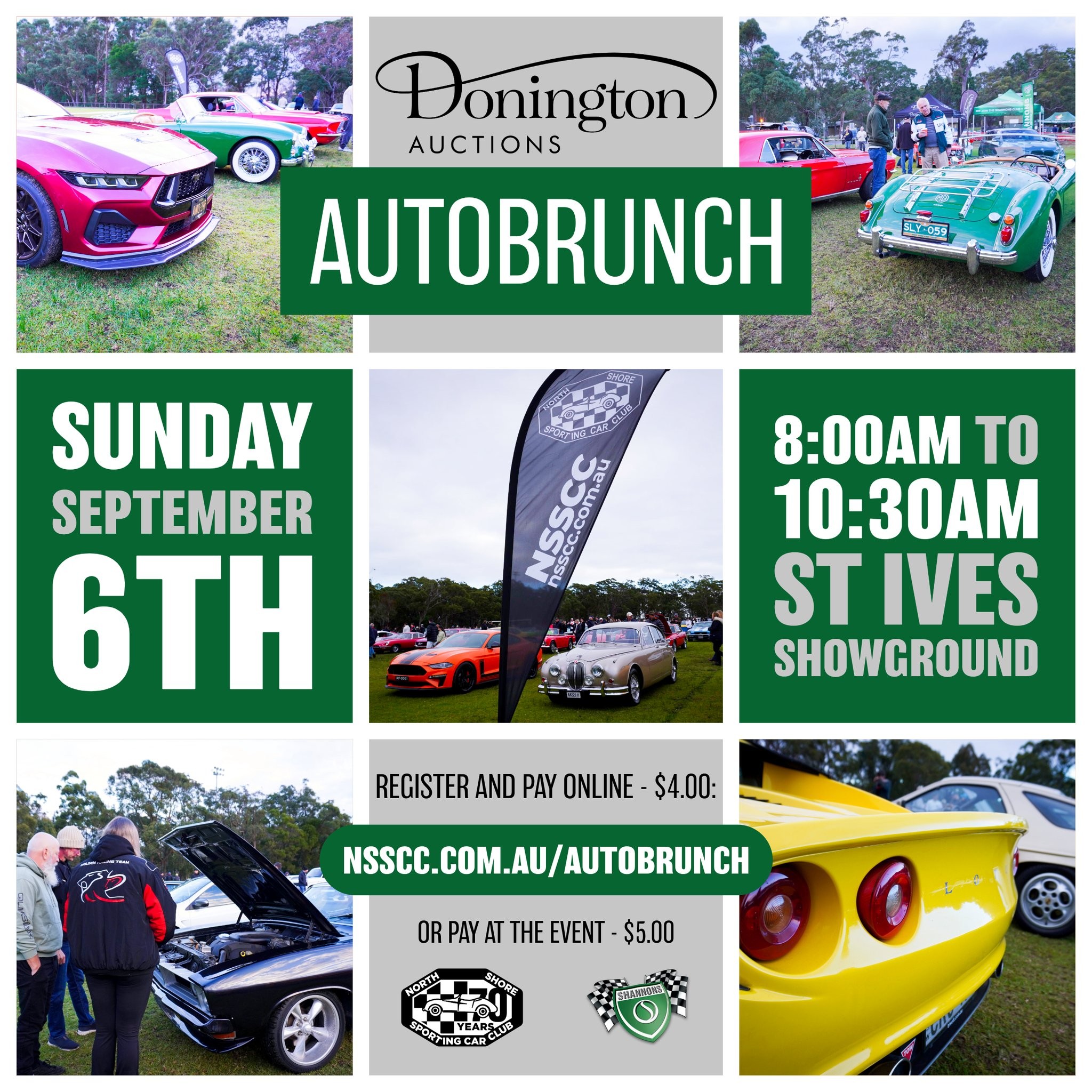 Donington Auctions AutoBrunch — Classic/Euro car meet in Sydney, NSW on Sunday 6 September 2026