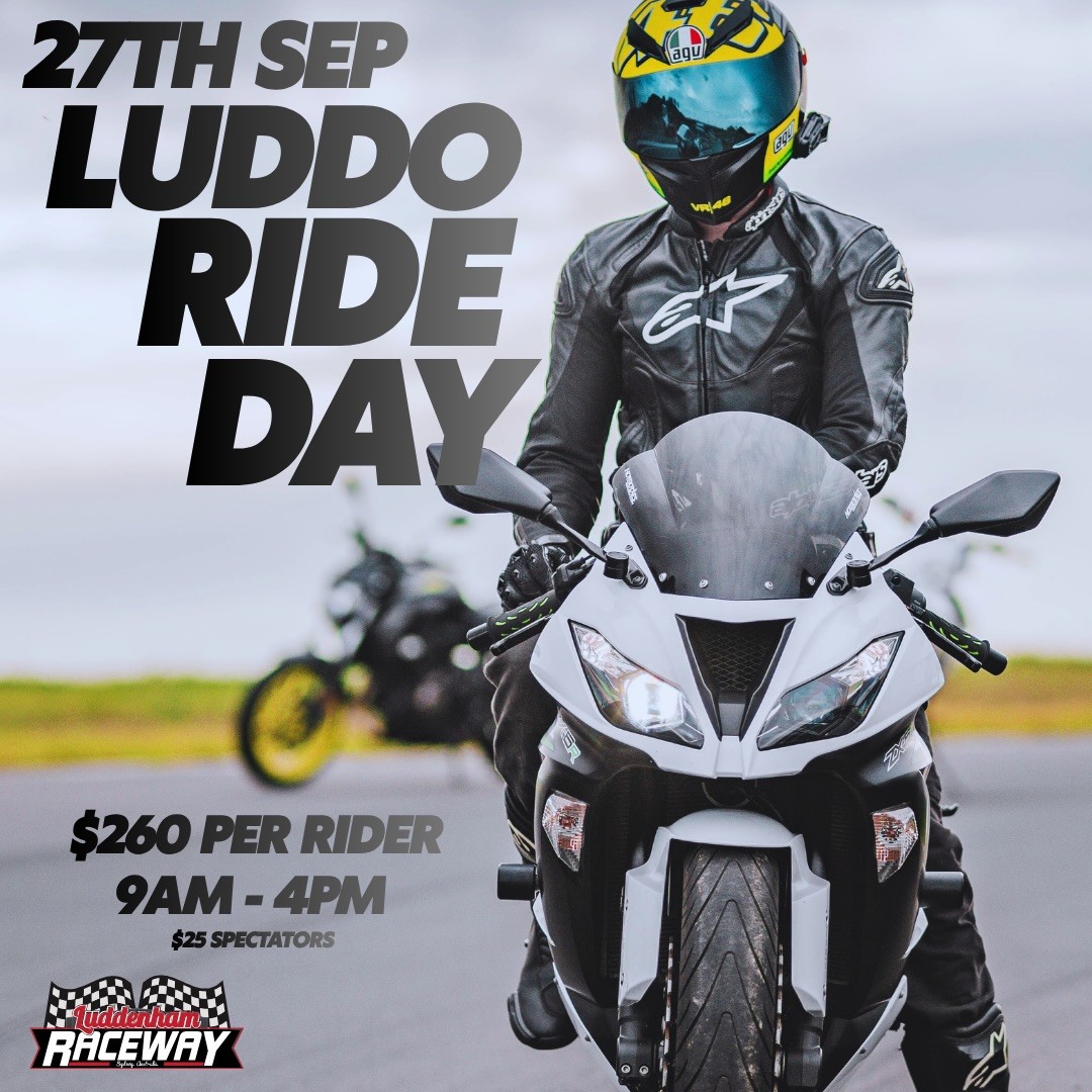 Luddo Ride Day — track day in Sydney, NSW on Sunday 27 September 2026