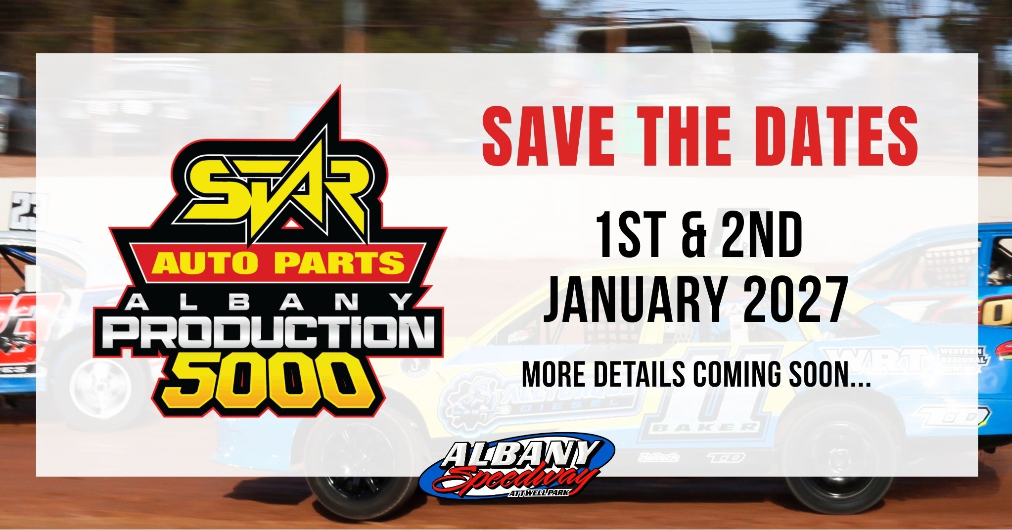 Star Auto Parts Albany Production 5000 — Muscle spectator event in Perth, WA on Friday 1 January 2027