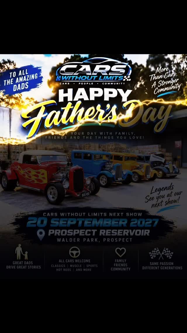 Cars Without Limits Next Show — Classic/Exotic car meet in Sydney, NSW on Monday 20 September 2027