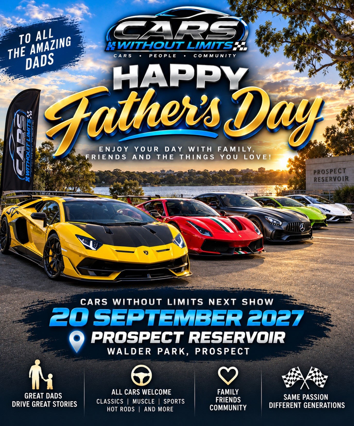 Cars Without Limits Next Show — Classic/Exotic car meet in Sydney, NSW on Sunday 20 September 2026