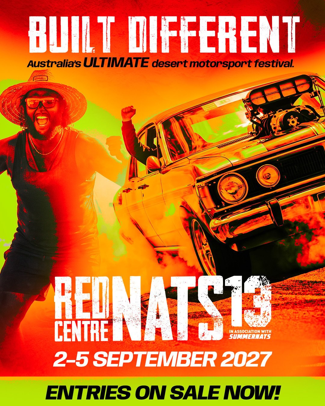 Red CentreNats 13 — Muscle spectator event in Darwin, NT on Thursday 2 September 2027
