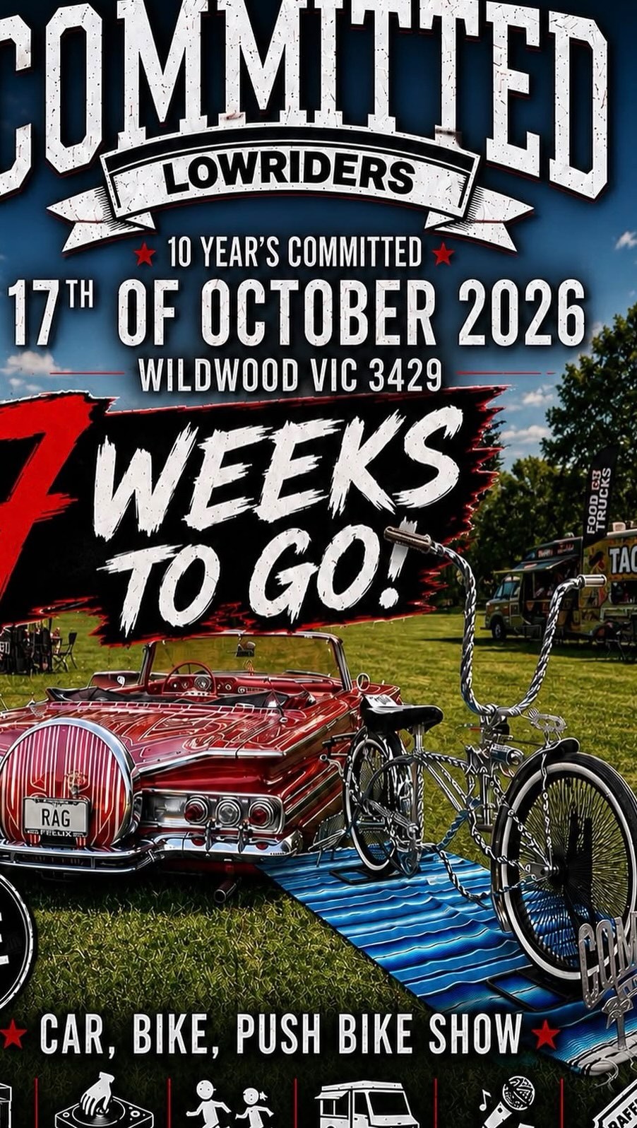 Committed Lowriders 10 Year's Committed — Stance/Classic car meet in Melbourne, VIC on Saturday 17 October 2026