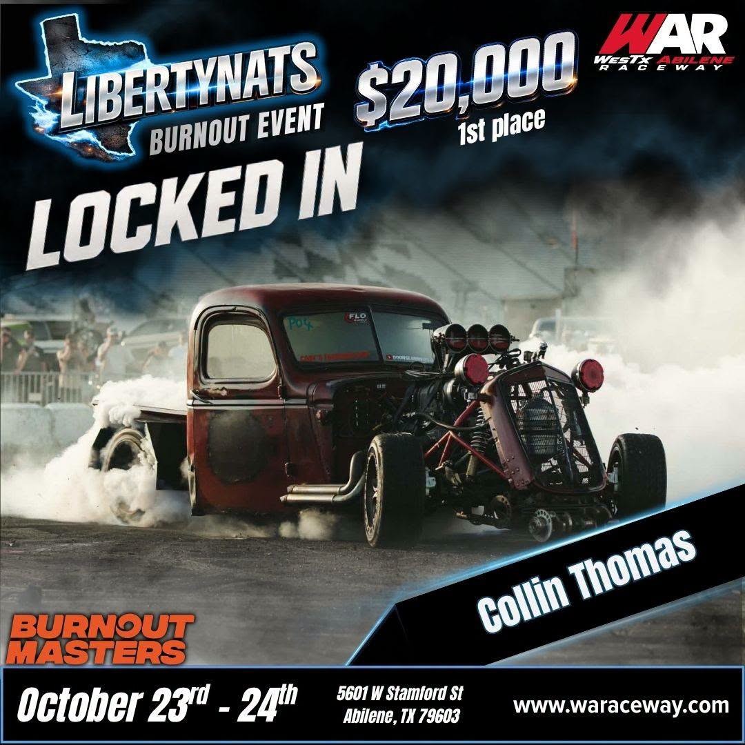 LibertyNats Burnout Event — Muscle spectator event in International on Friday 23 October 2026