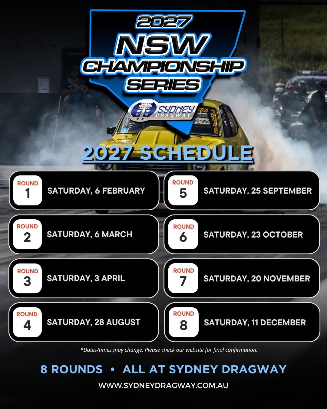 NSW Championship Series - Round 1 — Muscle spectator event in Sydney, NSW on Saturday 6 February 2027