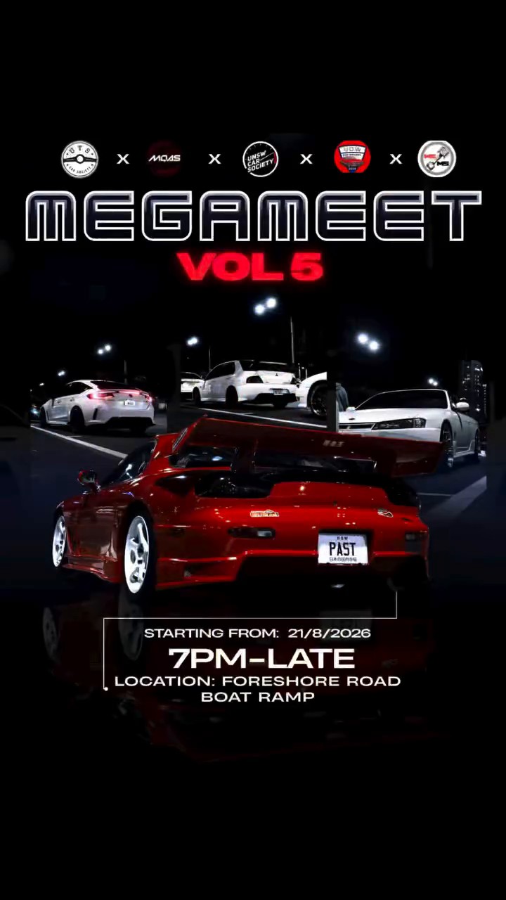Mega Meet — JDM car meet in Sydney, NSW on Friday 21 August 2026