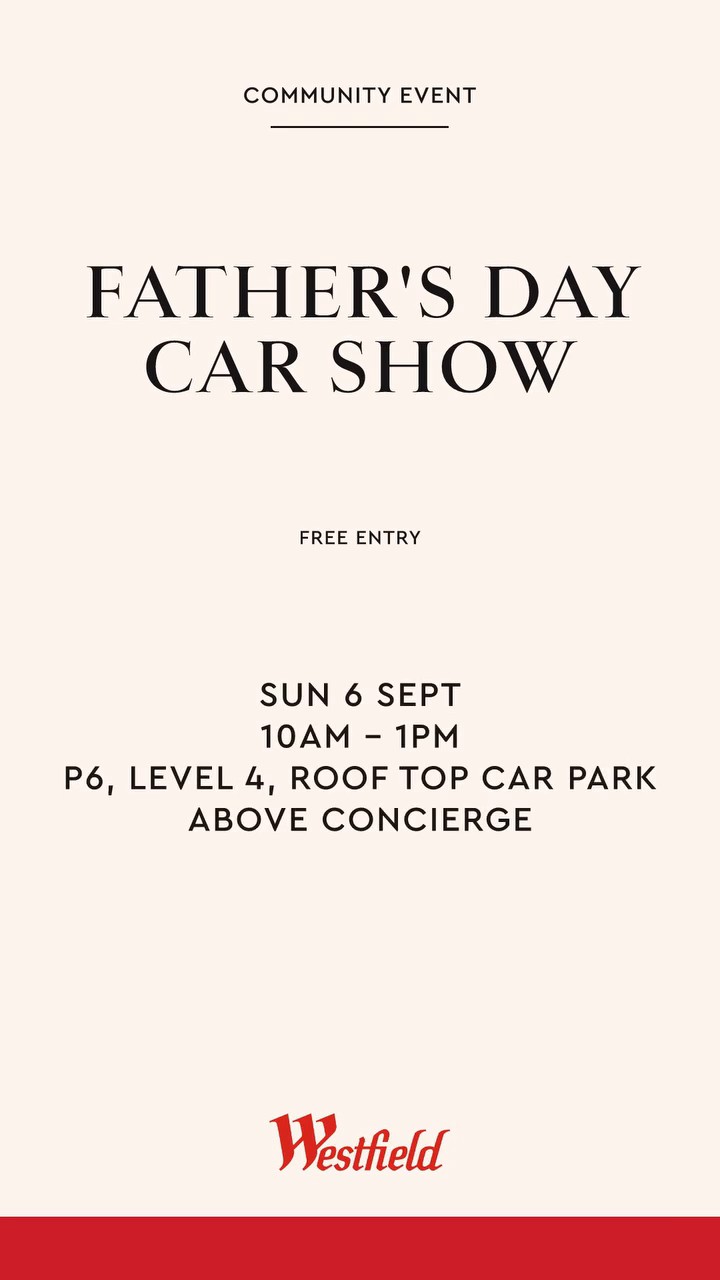 Father's Day Car Show — Classic/Muscle car meet in Sydney, NSW on Sunday 6 September 2026