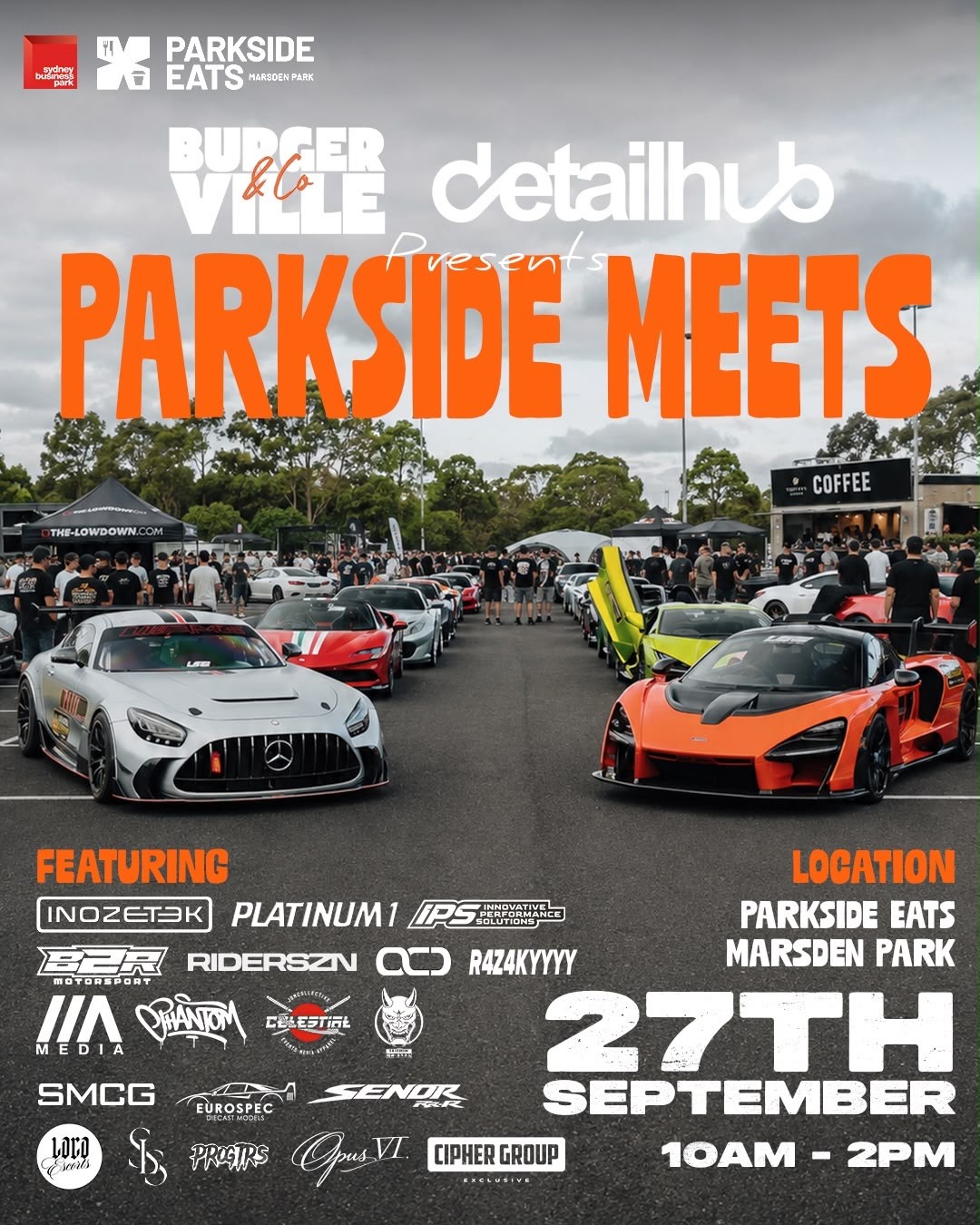 Parkside Meets — Classic/Euro car meet in Sydney, NSW on Sunday 27 September 2026