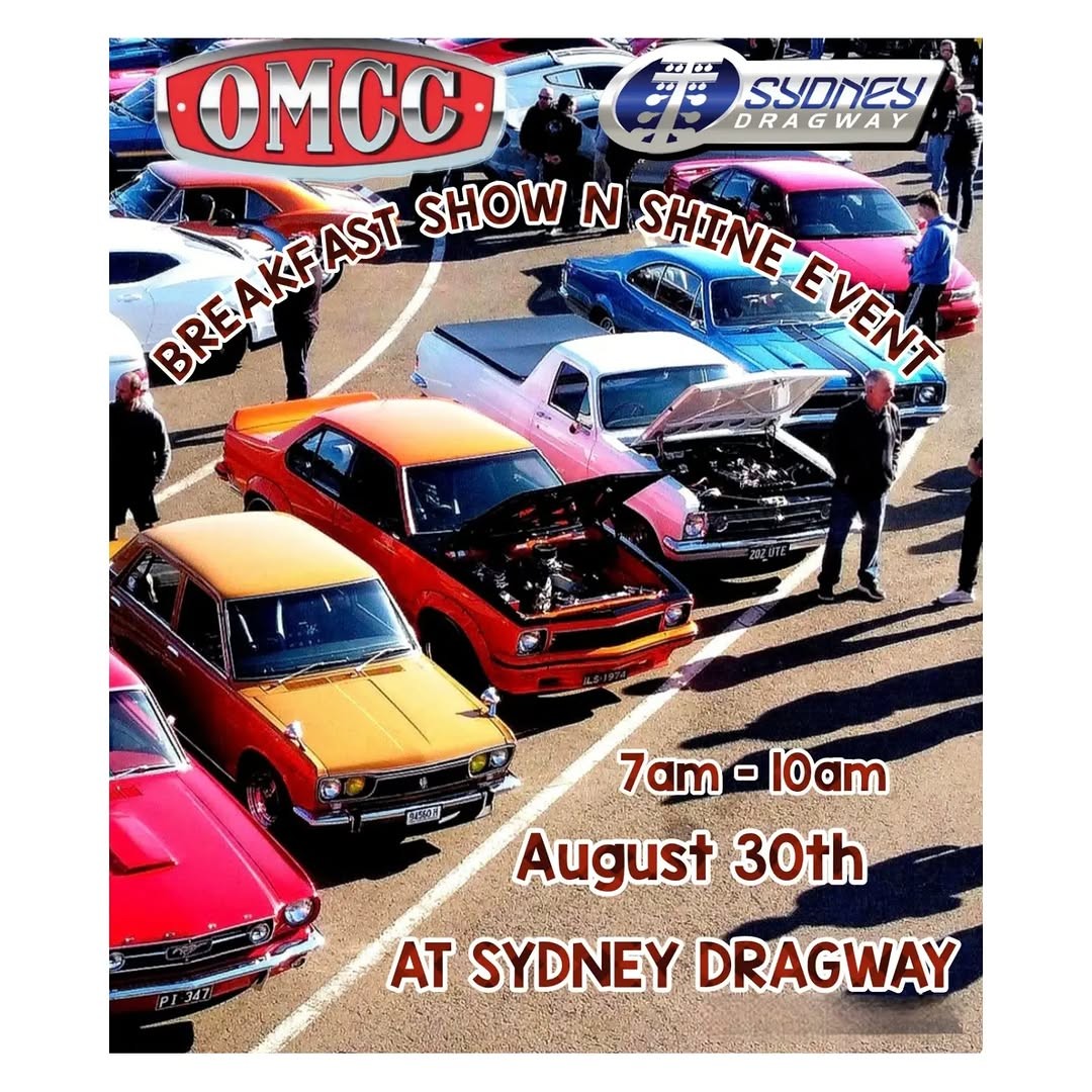 OMCC Breakfast Show N Shine Event — Muscle/Classic car meet in Sydney, NSW on Sunday 30 August 2026