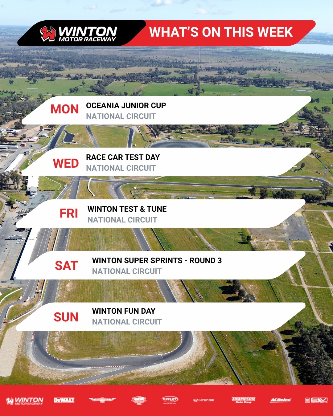 Winton Fun Day — track day in Melbourne, VIC on Sunday 23 August 2026