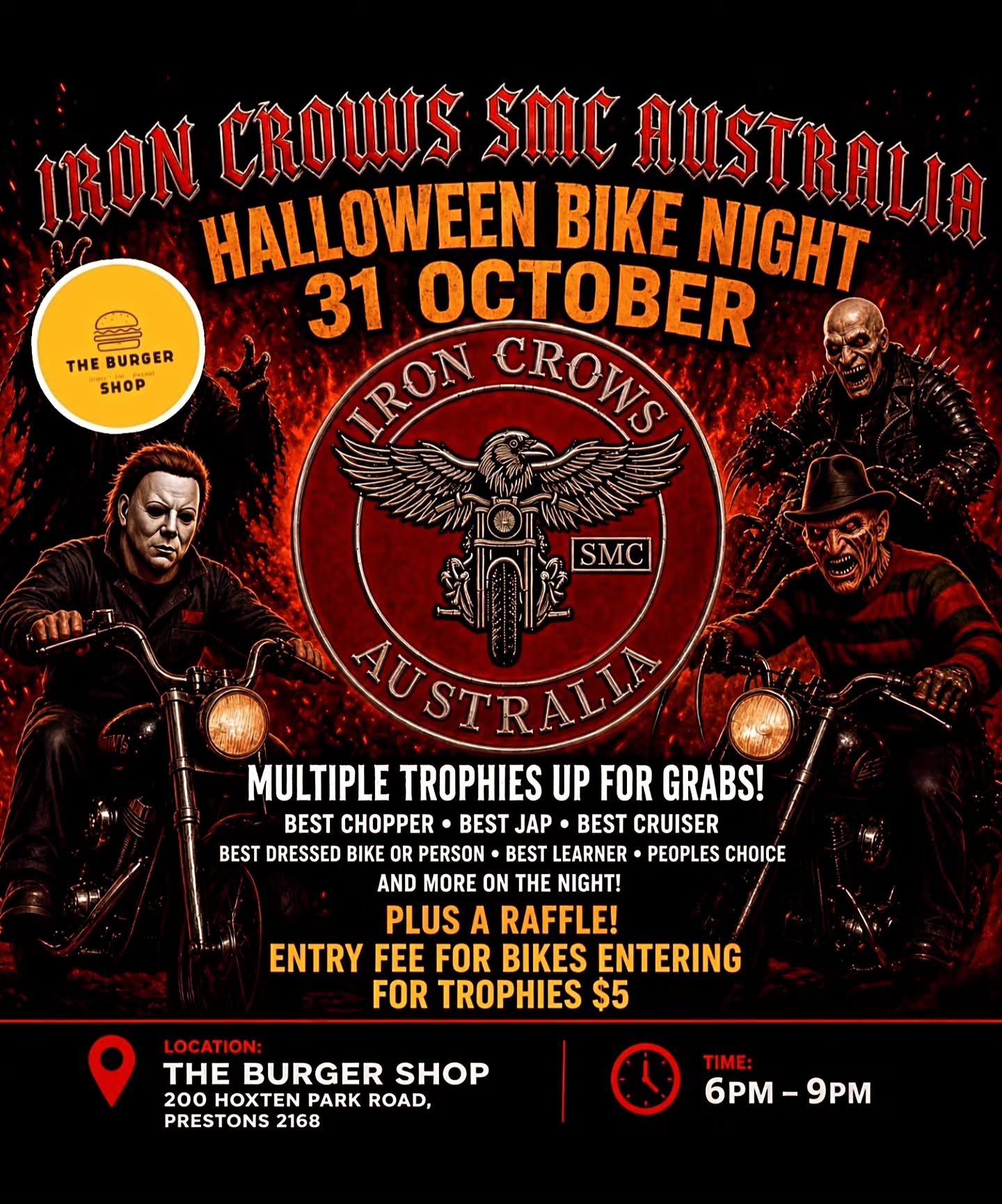 Halloween Bike Night — car meet in Sydney, NSW on Saturday 31 October 2026