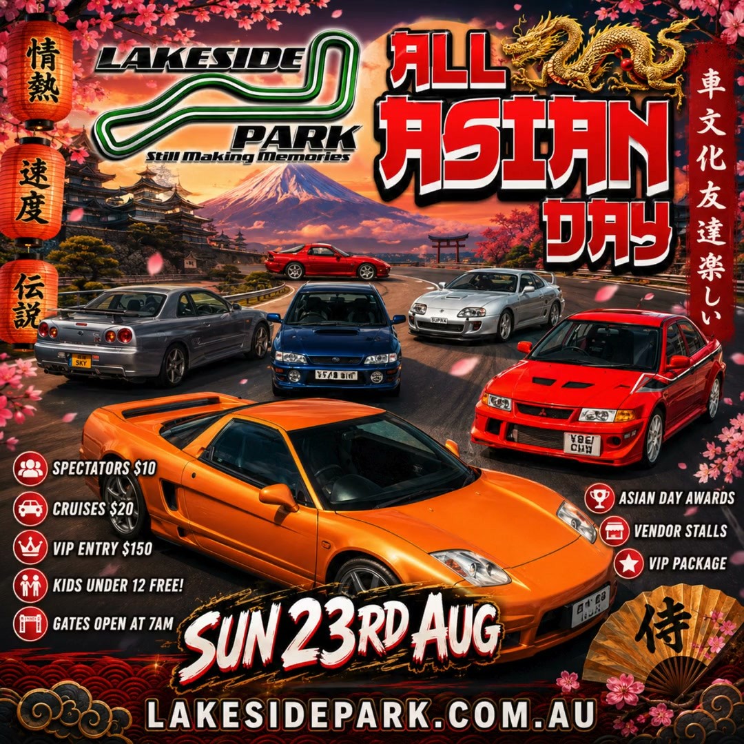 All Asian Day — JDM spectator event in Brisbane, QLD on Sunday 23 August 2026
