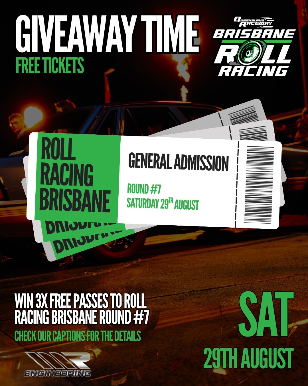 Roll Racing Brisbane Round #7 — Muscle/JDM track day in Brisbane, QLD on Saturday 29 August 2026