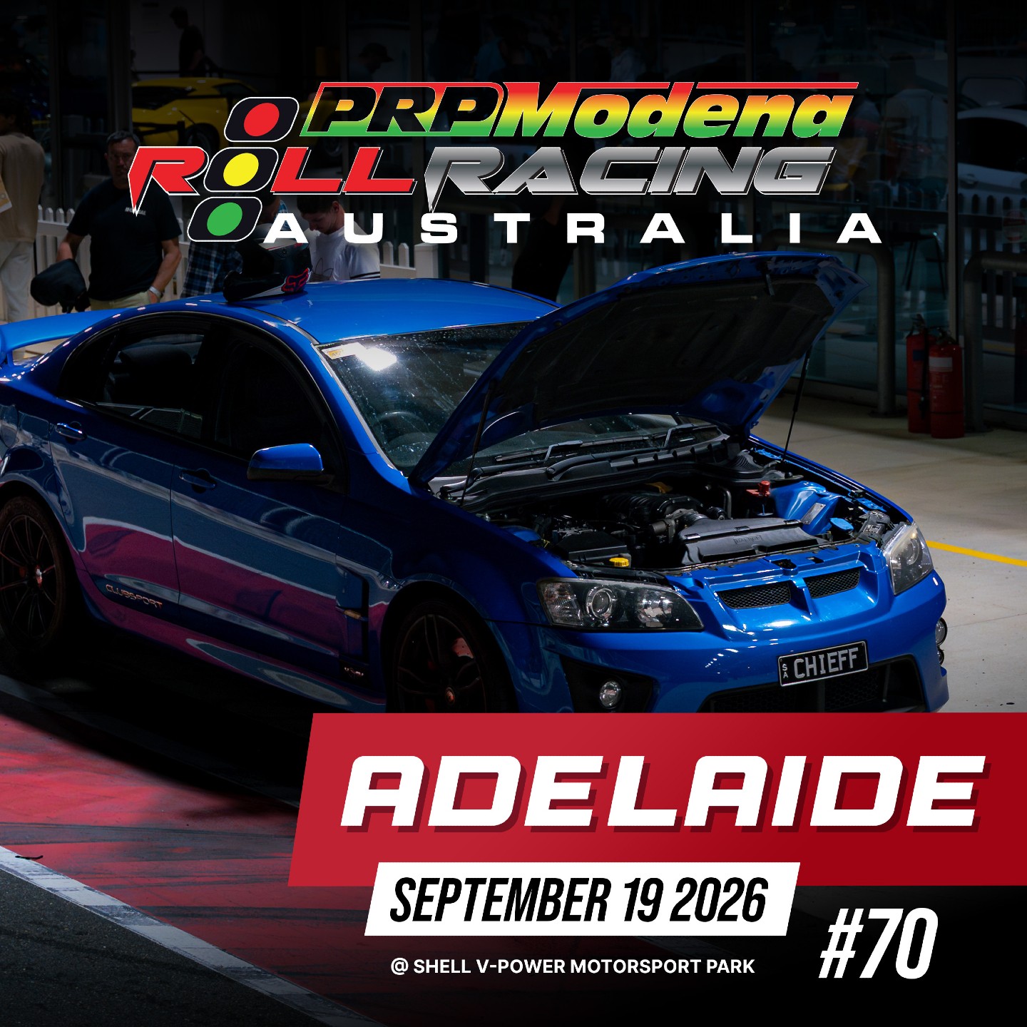 Roll Racing Adelaide #70 — Muscle/JDM track day in Adelaide, SA on Saturday 19 September 2026