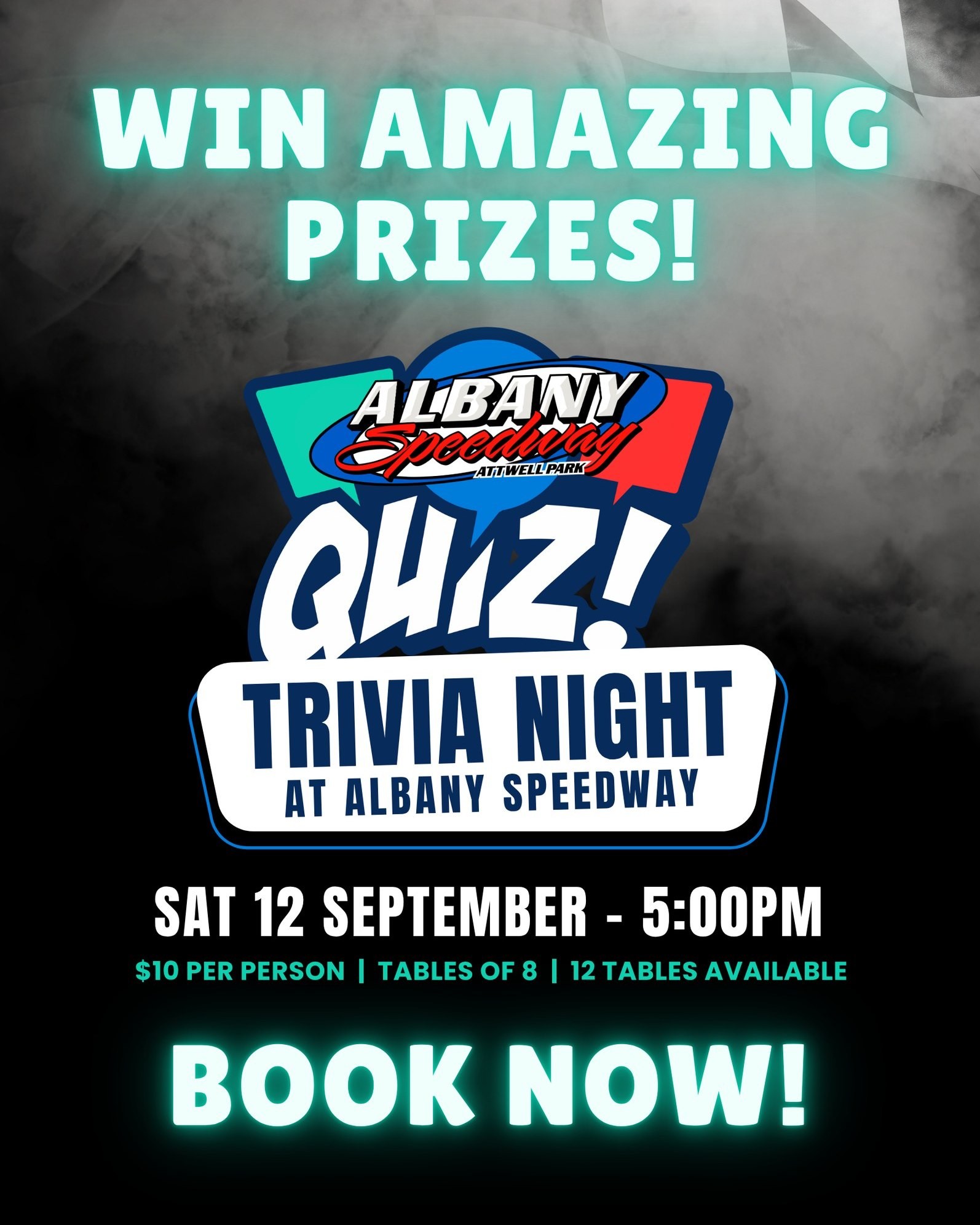 Albany Speedway Quiz Night — Muscle car meet in Perth, WA on Saturday 12 September 2026