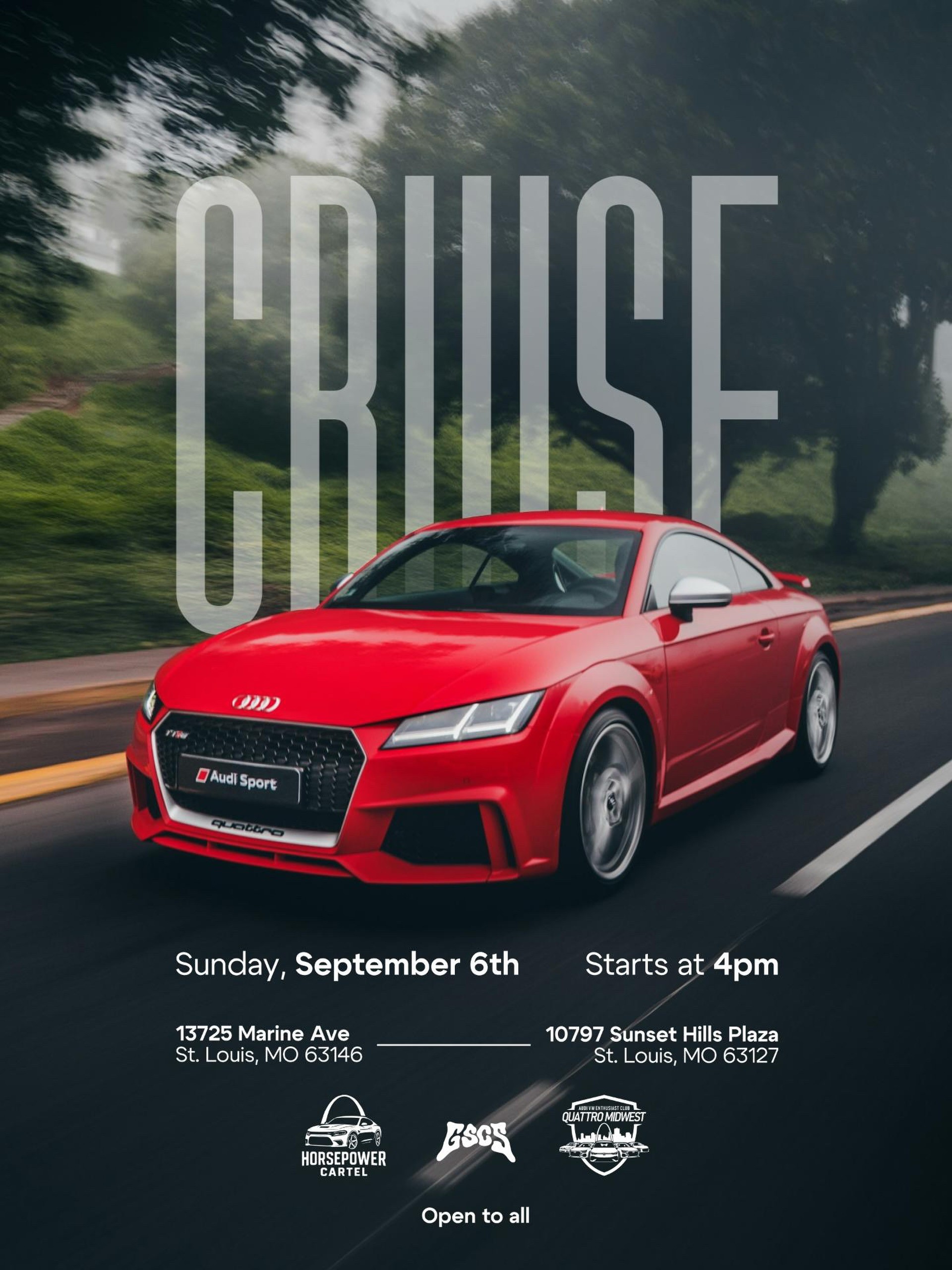 Sunday Cruise & Park & Chill — Euro/JDM car meet in International on Sunday 6 September 2026