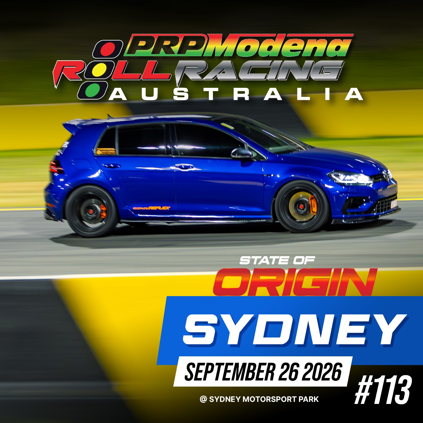 Roll Racing Sydney State of Origin — JDM/Euro track day in Sydney, NSW on Saturday 26 September 2026