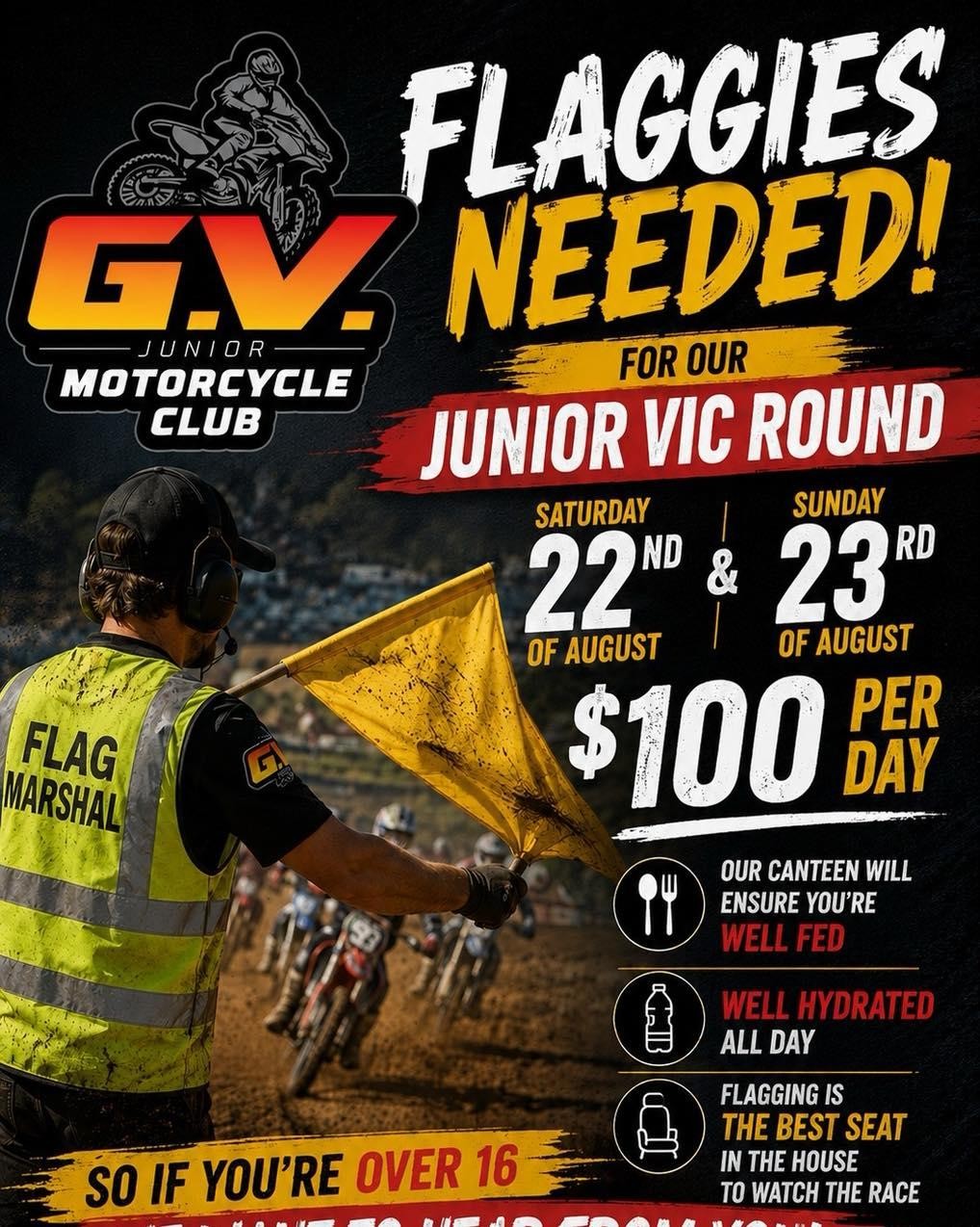 Junior Vic Round — spectator event in Melbourne, VIC on Saturday 22 August 2026