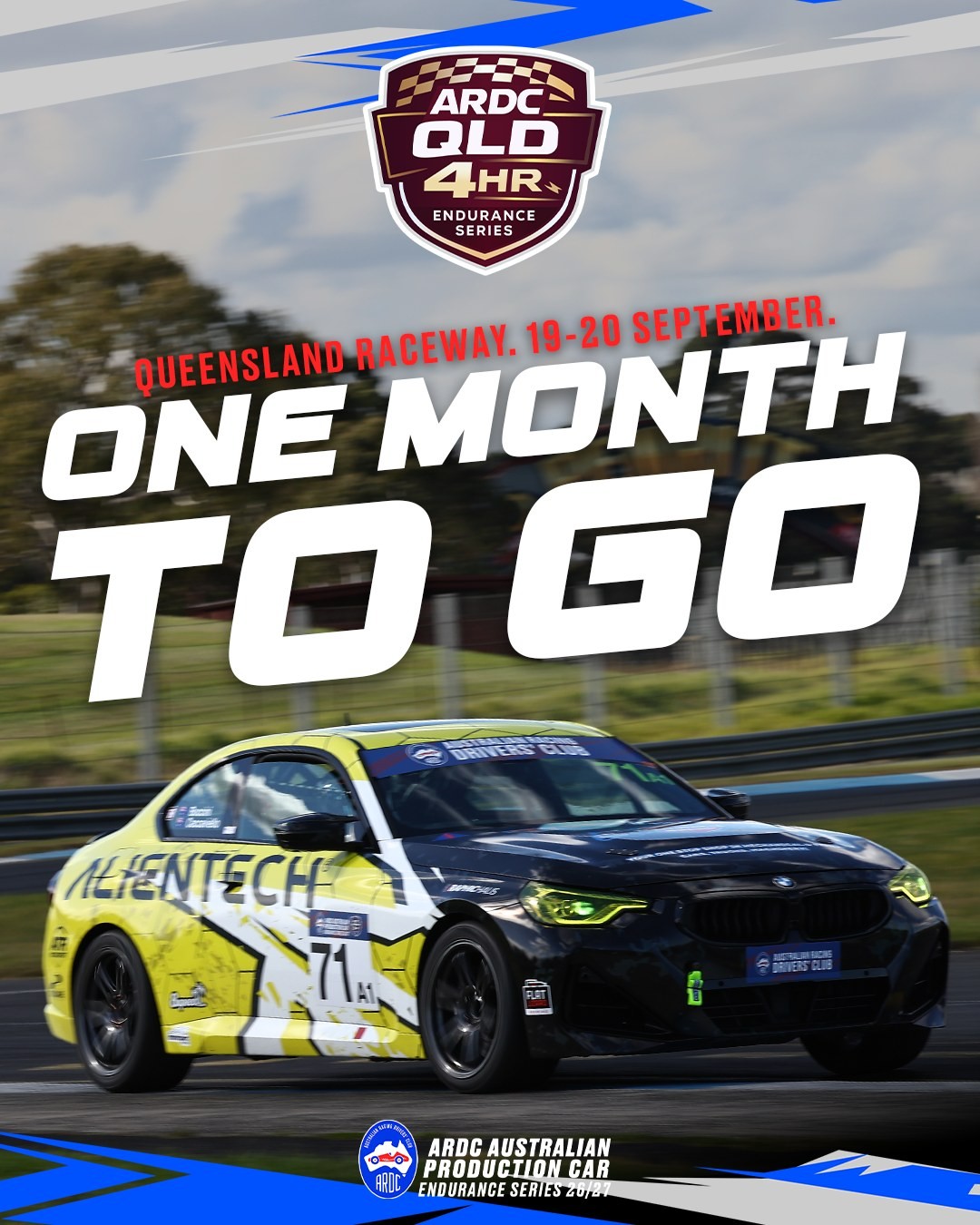 ARDC QLD 4HR Endurance Series Round 3 — Muscle spectator event in Brisbane, QLD on Saturday 19 September 2026