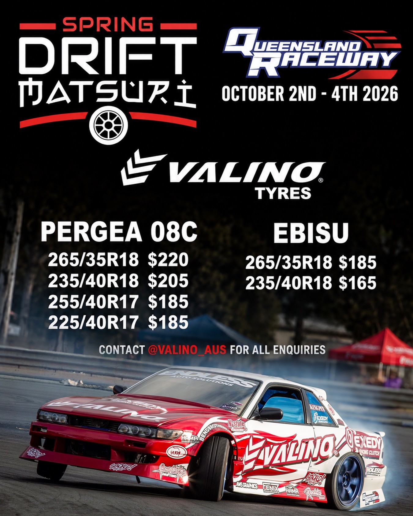 Spring Drift Matsuri — JDM spectator event in Brisbane, QLD on Friday 2 October 2026