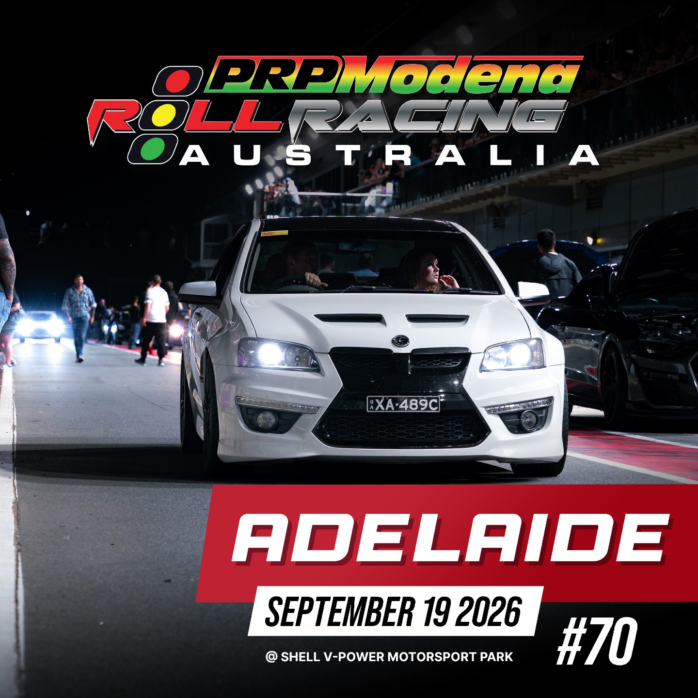 Roll Racing Adelaide #70 — JDM/Muscle track day in Adelaide, SA on Saturday 19 September 2026
