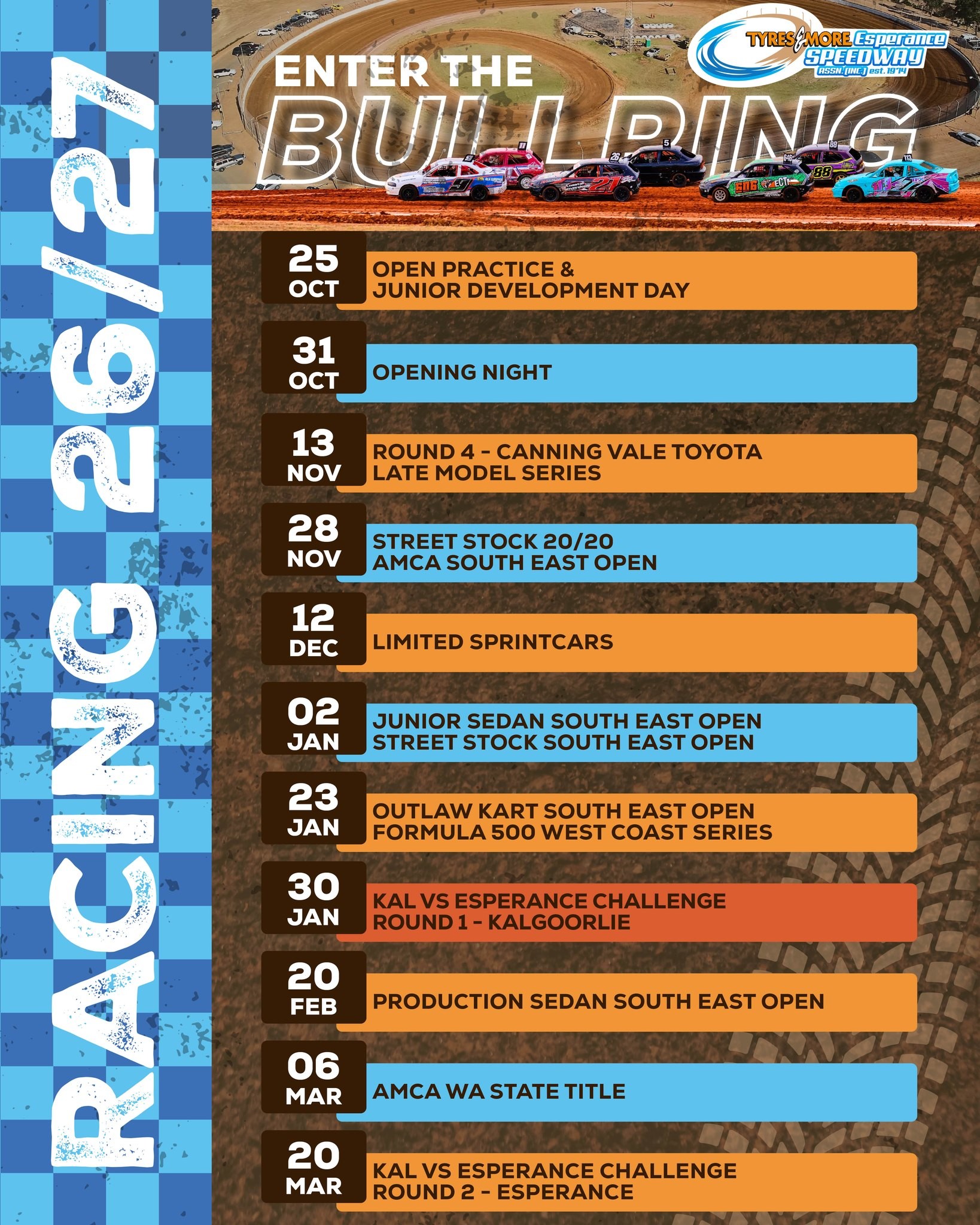 Canning Vale Toyota Late Model Series - Round 4 — Muscle spectator event in Perth, WA on Friday 13 November 2026
