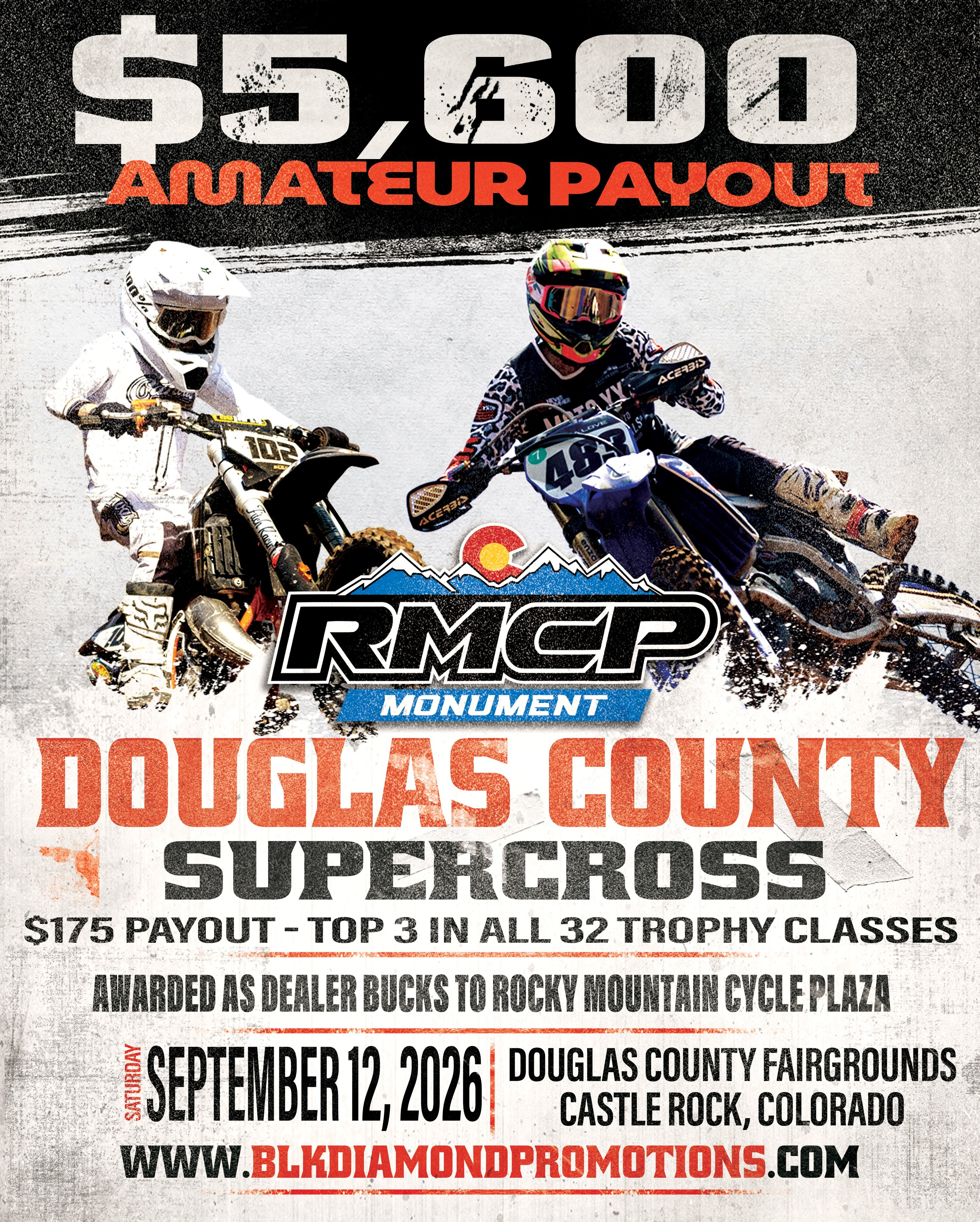 Douglas County Supercross — spectator event in International on Saturday 12 September 2026
