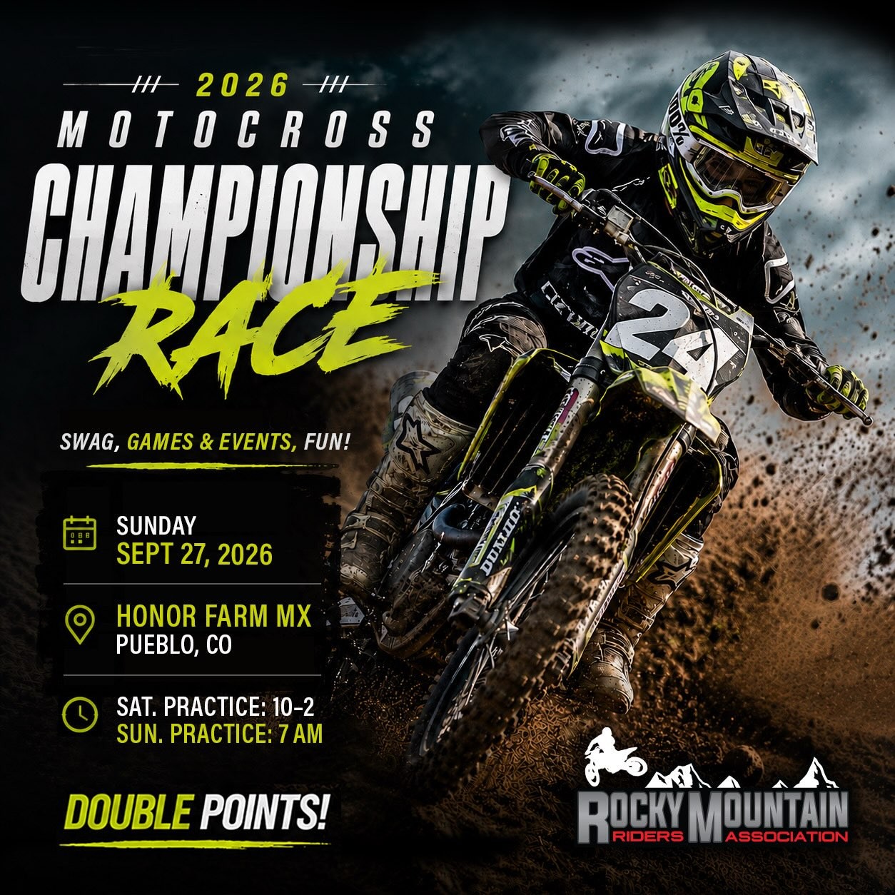 2026 Motocross Championship Race — spectator event in International on Sunday 27 September 2026