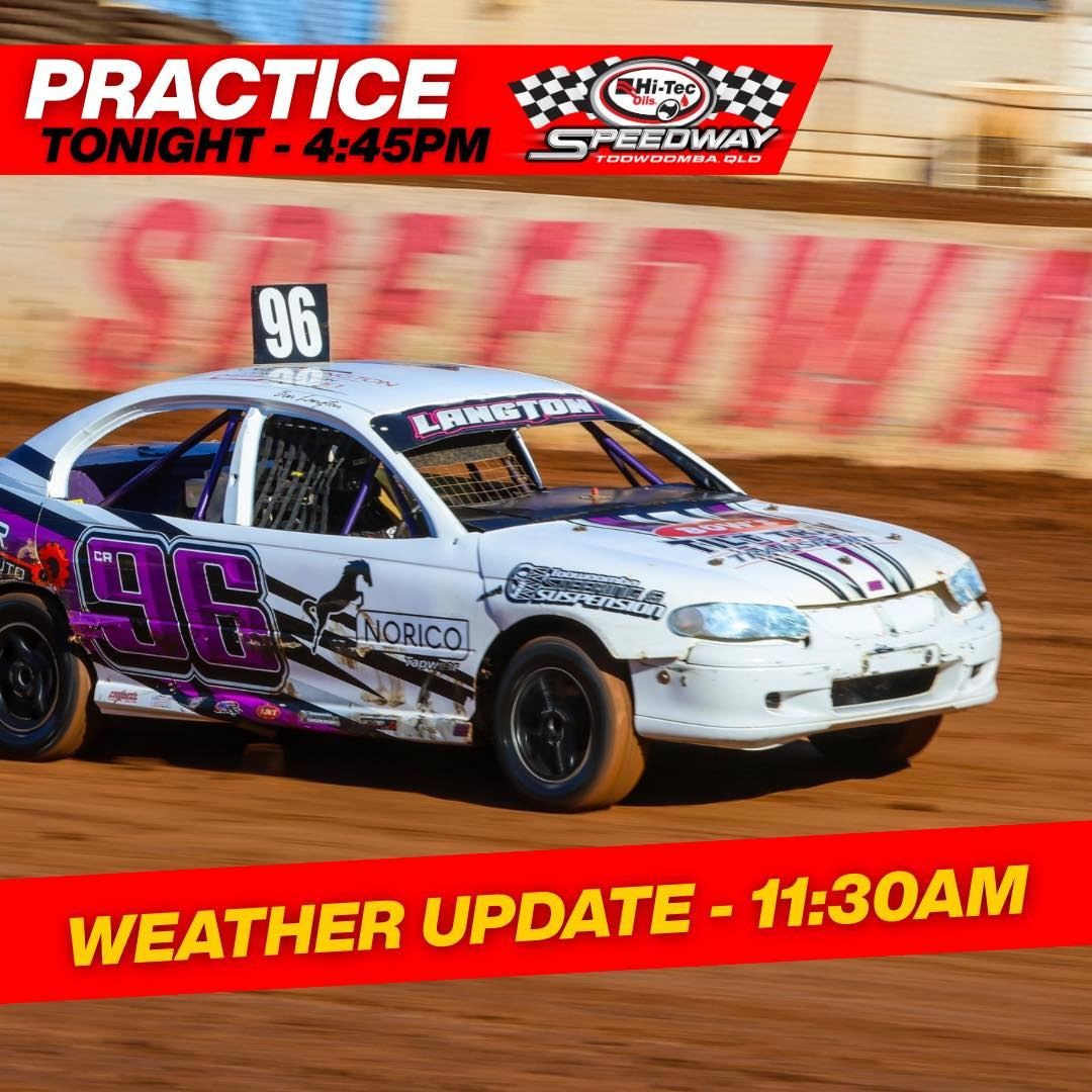 Speedway Practice — Muscle track day in Toowoomba, QLD on Saturday 22 August 2026