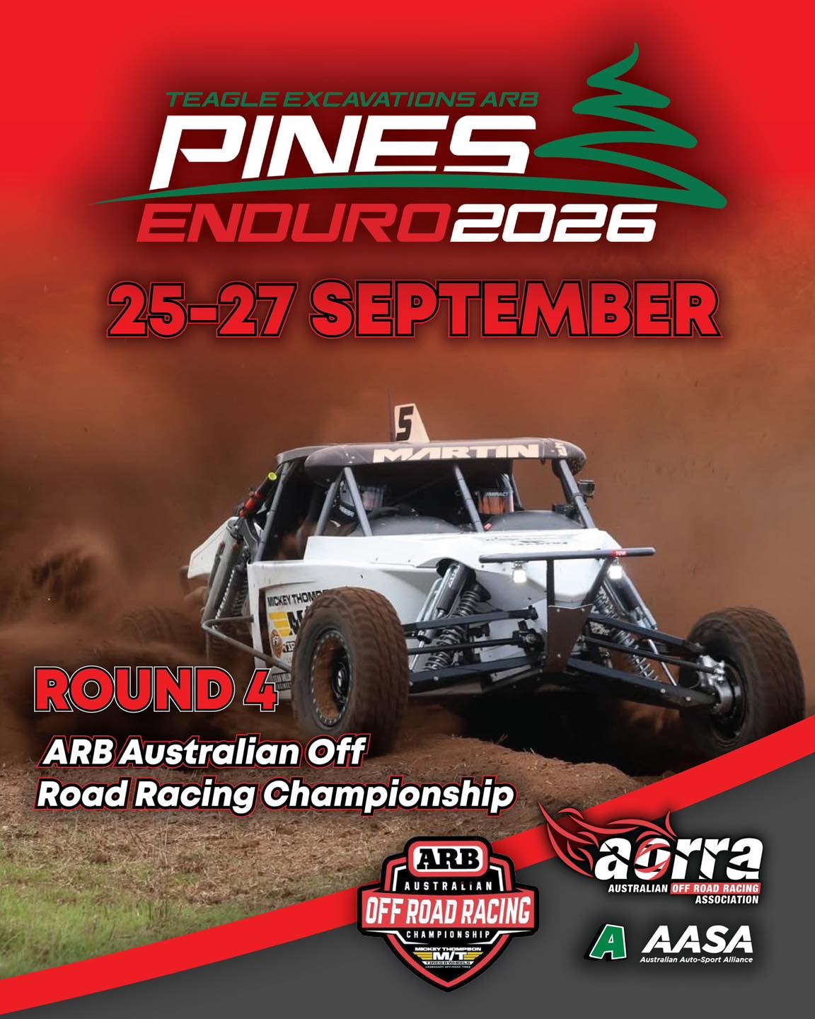 Teagle Excavations ARB Pines Enduro — 4x4 spectator event in Adelaide, SA on Friday 25 September 2026