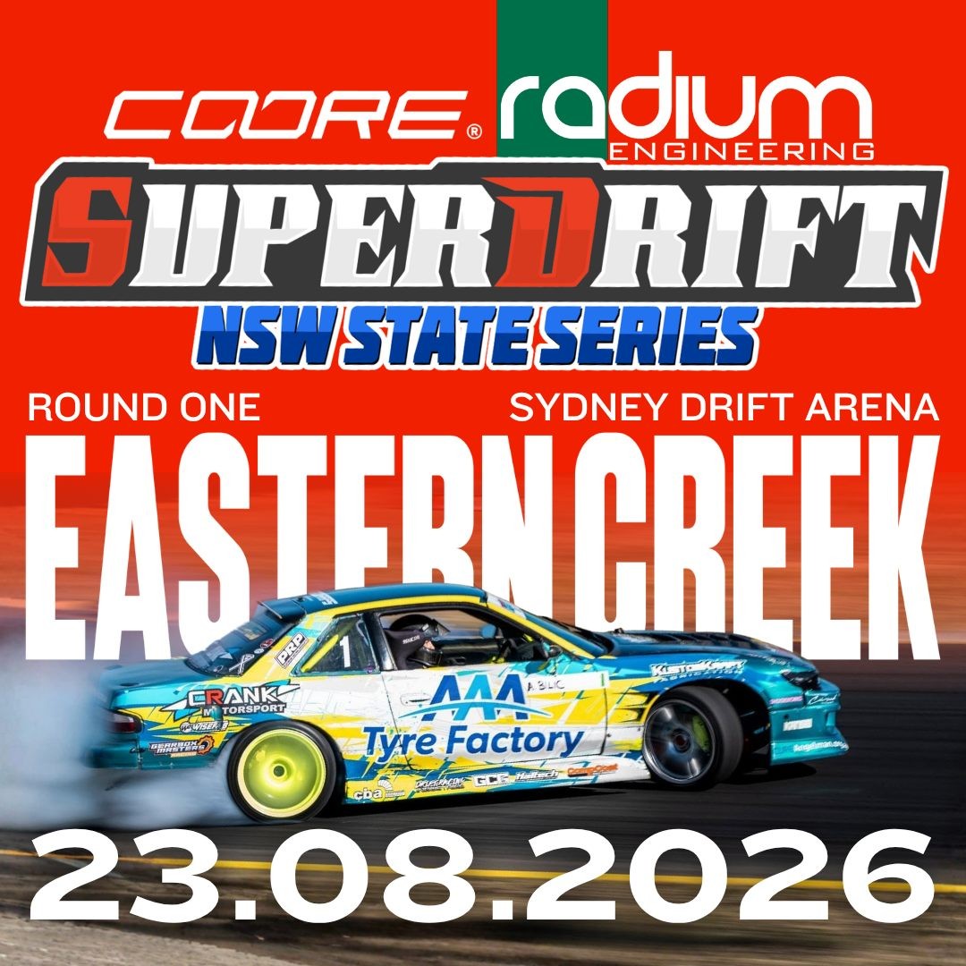 SUPERDRIFT Round 1 — JDM spectator event in Sydney, NSW on Sunday 23 August 2026