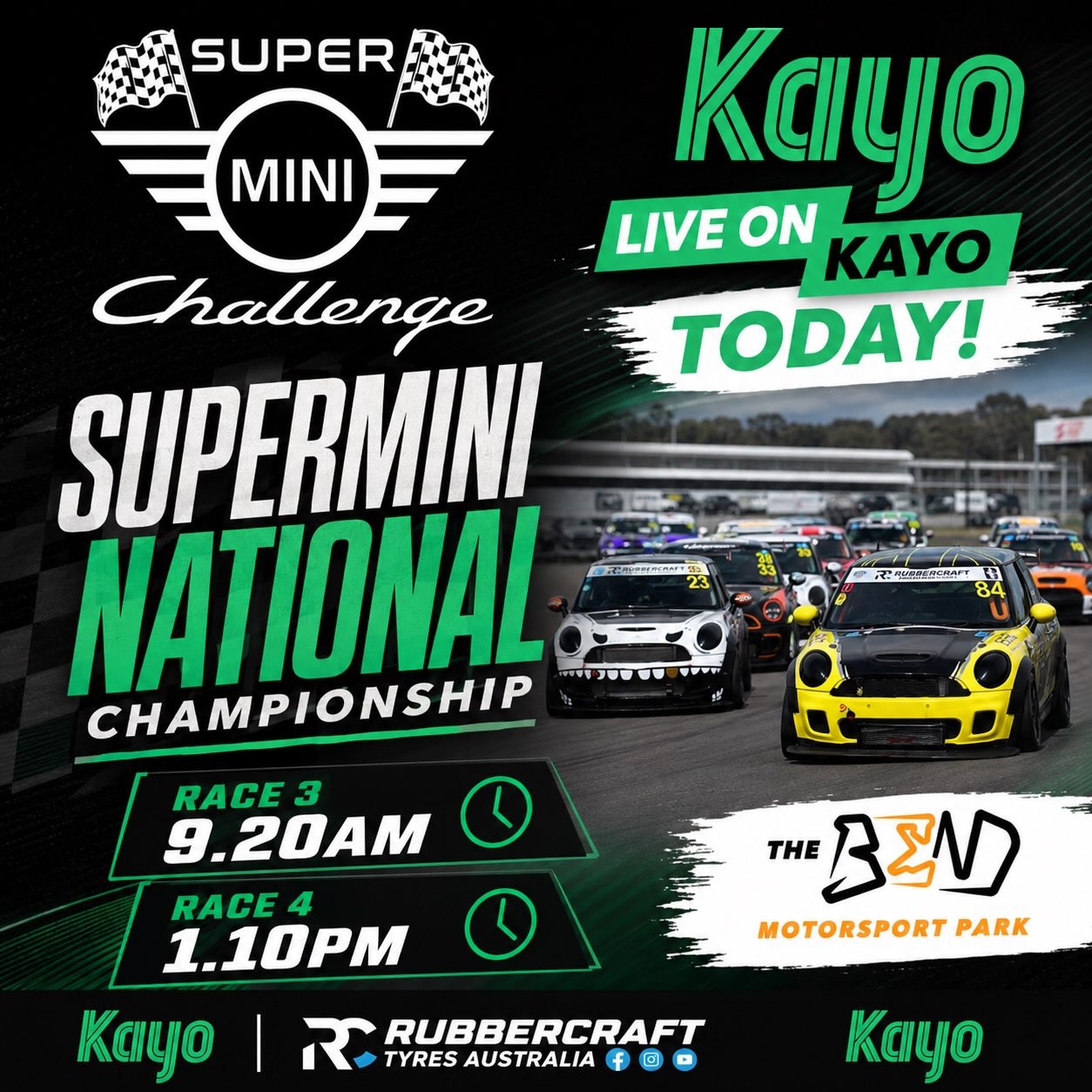 Supermini National Championship — Euro spectator event in Adelaide, SA on Friday 21 August 2026