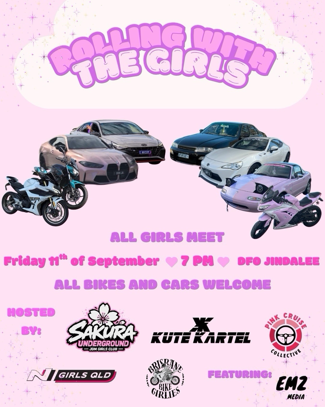 Rolling With The Girls — JDM car meet in Brisbane, QLD on Friday 11 September 2026