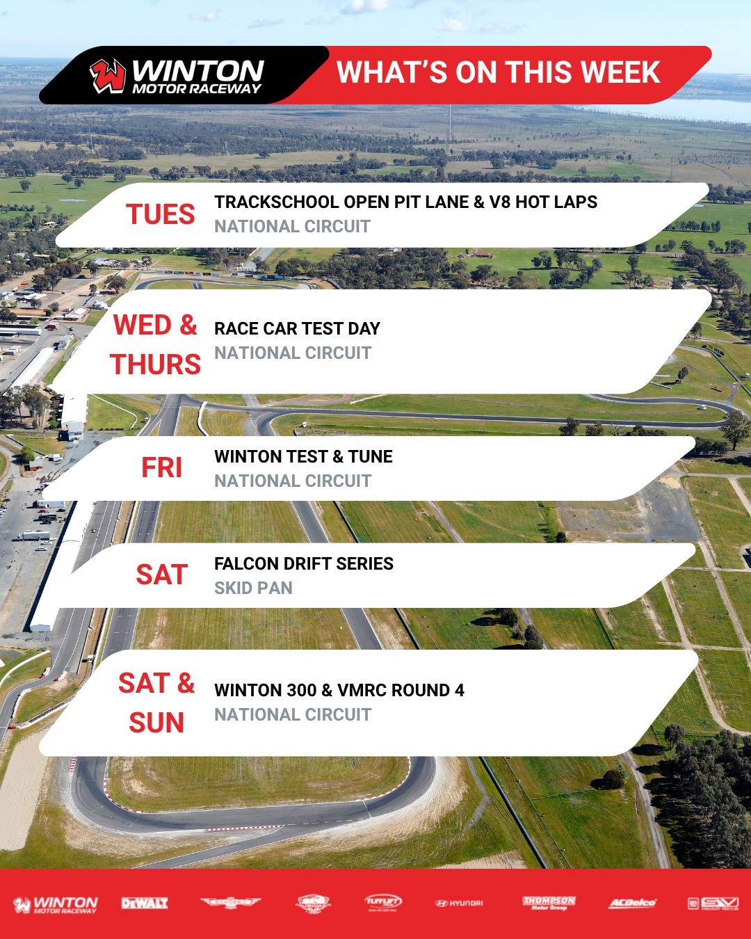 Winton 300 & VMRC Round 4 — Muscle/Euro spectator event in Melbourne, VIC on Saturday 29 August 2026