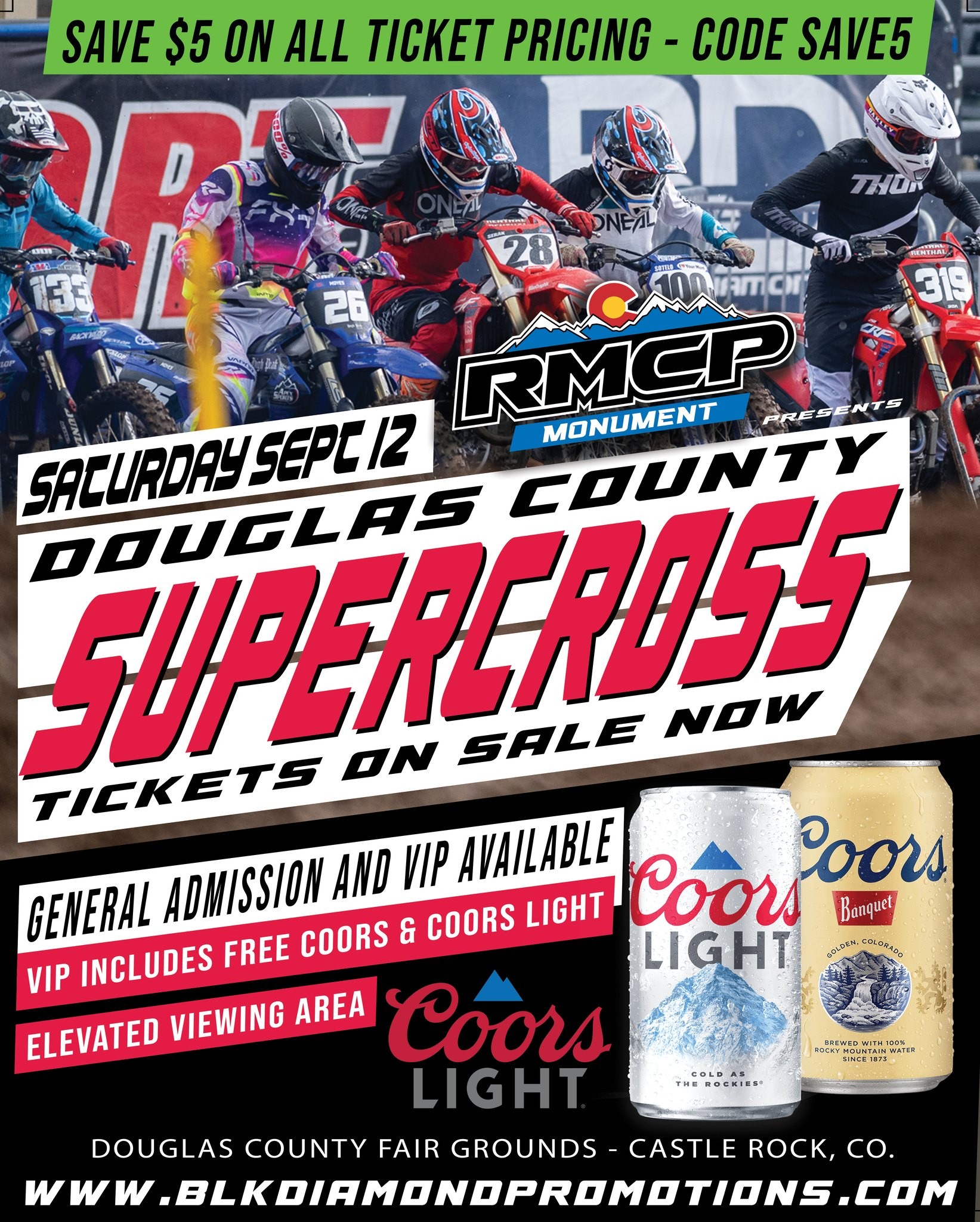 Douglas County Supercross — spectator event in International on Saturday 12 September 2026