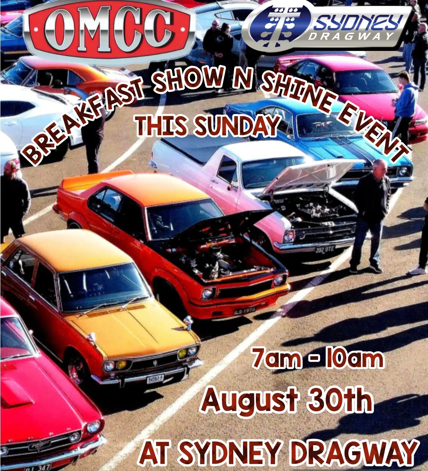 OMCC Breakfast Show n Shine Event — Muscle/Classic car meet in Sydney, NSW on Sunday 30 August 2026