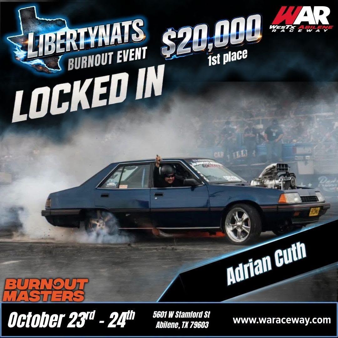 LibertyNats Burnout Event — Muscle spectator event in International on Friday 23 October 2026
