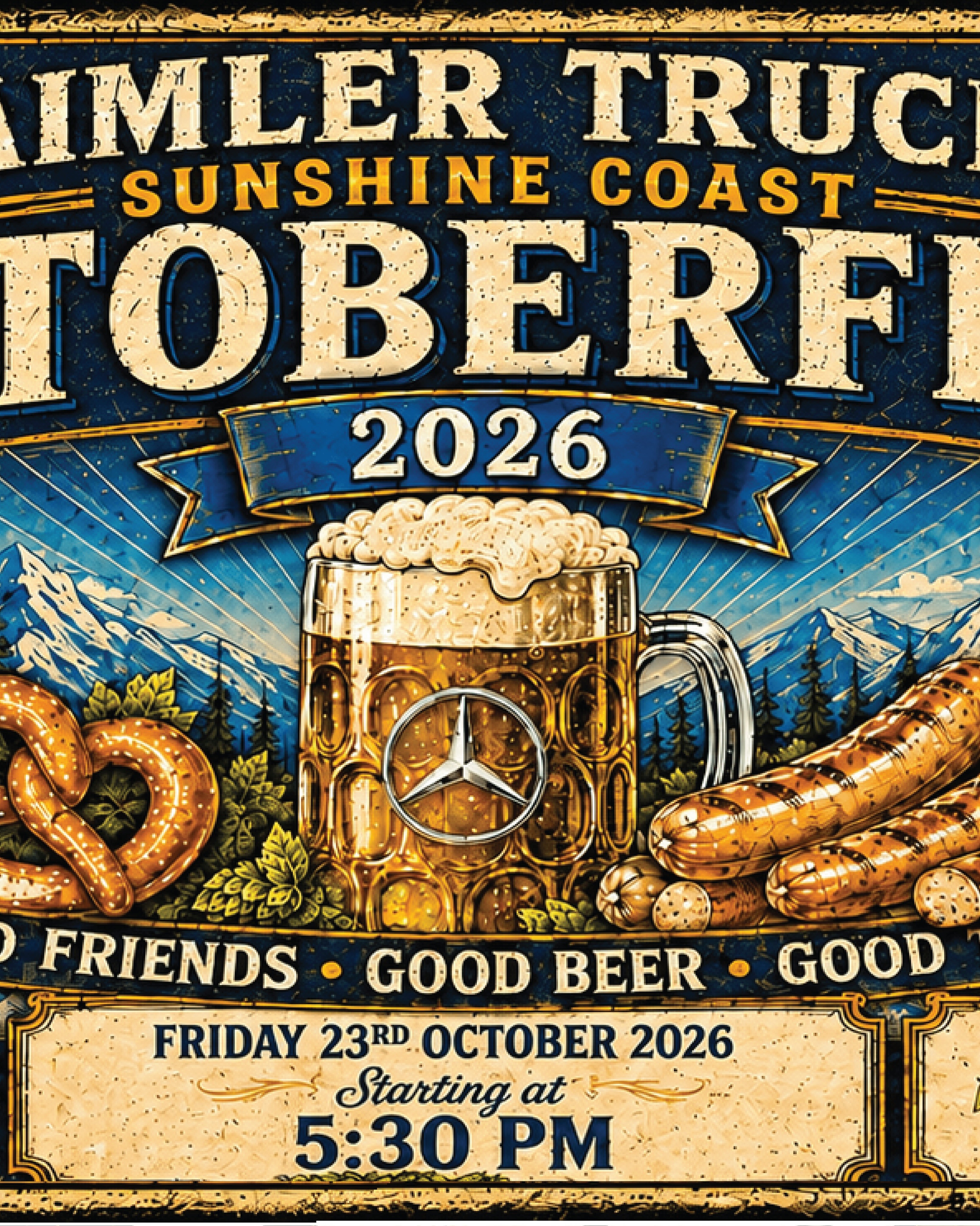 Daimler Trucks Sunshine Coast Oktoberfest 2026 — Euro car meet in Sunshine Coast, QLD on Friday 23 October 2026